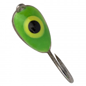 Банан с ушком d 3,0 мм, вес 0,68гр, серебро салатовый желтый окуневый глаз /10 шт/