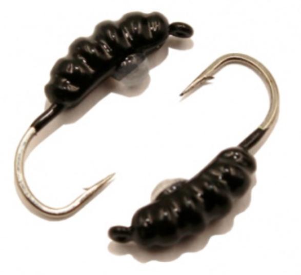 Опарыш размер 9 (3,5) мм, вес 0,8 гр, цвет черный с камнем /10 шт/