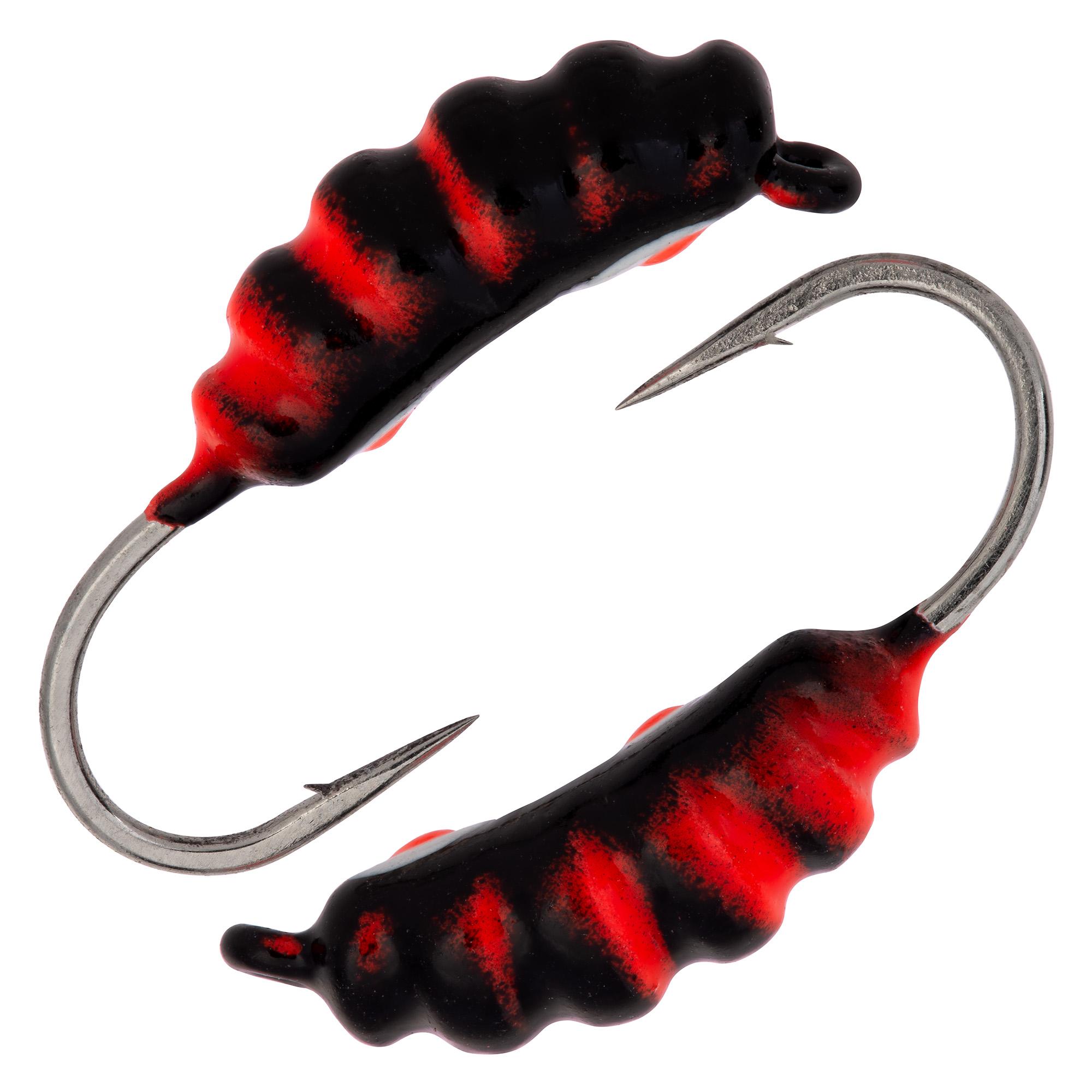 Опарыш размер 9 (3,5) мм, вес 0,8 гр, цвет красно-черный с двумя точками  /10 шт/