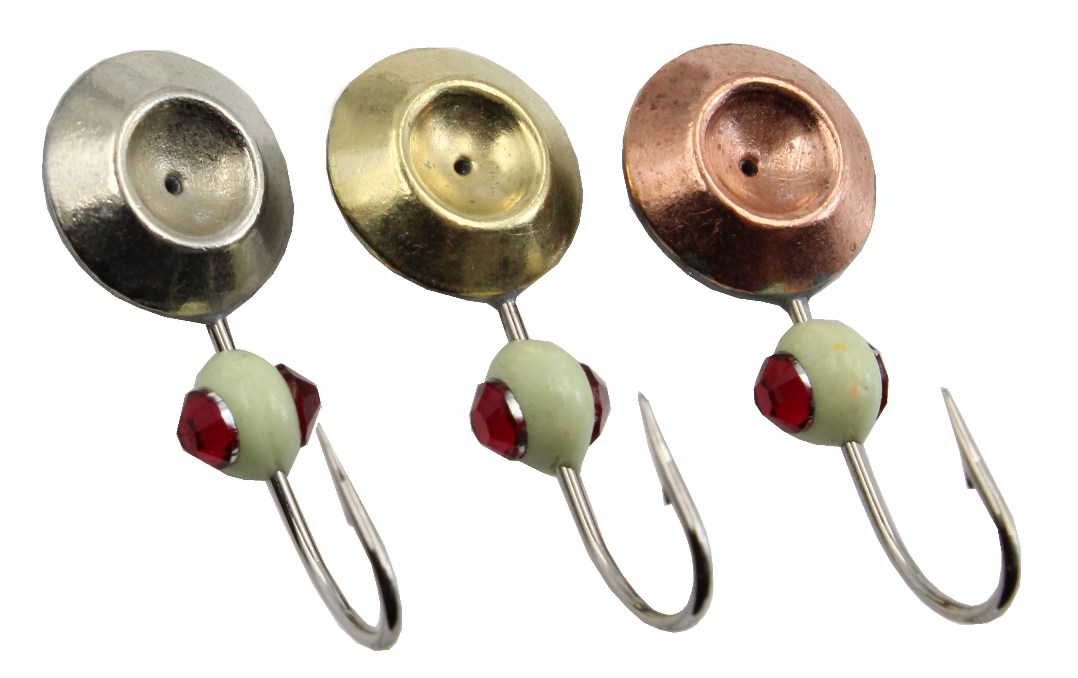 Мормышка паяная  ТИП-22ГДЕ+2 камня на фосф. капле, крючок Mustad /16 шт/