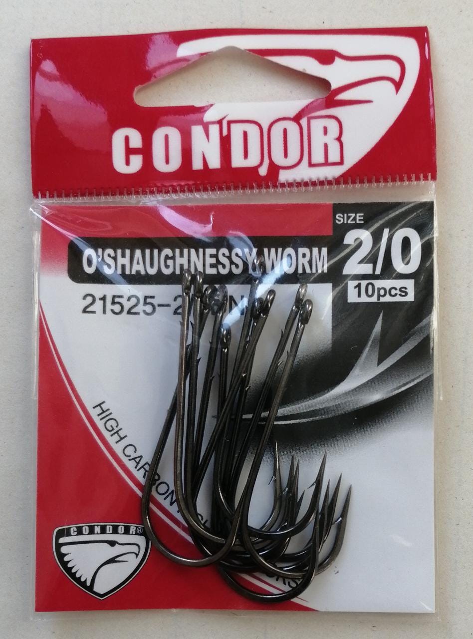 Крючок офсетный Condor O'Shaughnessy Worm, №4/0 BN (50 шт./упак.) Корея