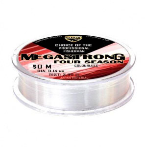 Megastrong Four Season d-0,35 мм, L-50 м,  разрывная нагрузка 14,30 кг (10 шт)