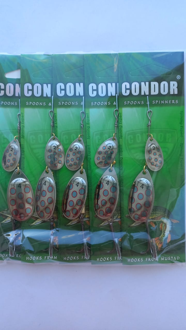 Блесна вращающаяся Condor Gourmet Tandem размер 4, вес 10,0 гр, цвет 515 (5шт)