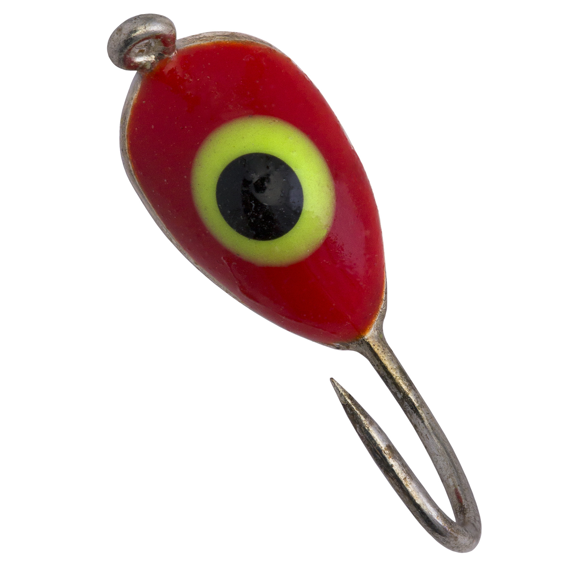 Банан с ушком d 4,0 мм, вес 0,75 гр, серебро красный желтый окуневый глаз /10 шт/