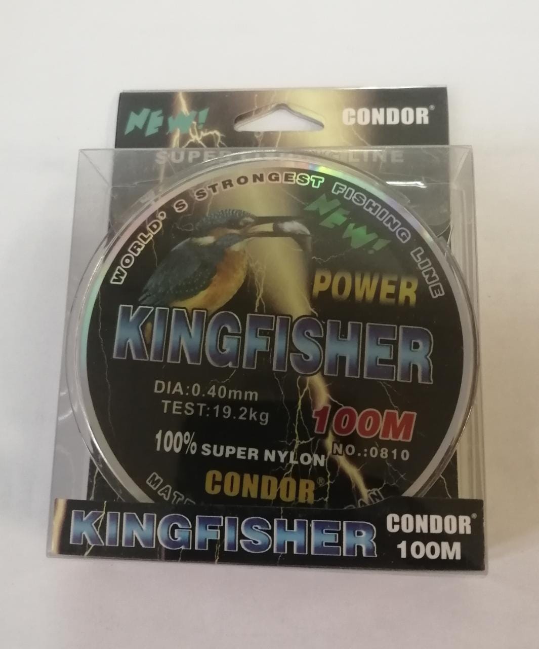 Kingfisher  Condor d-0,40 мм, L-100 м,  разрывная нагрузка 19,2 кг (10 шт)