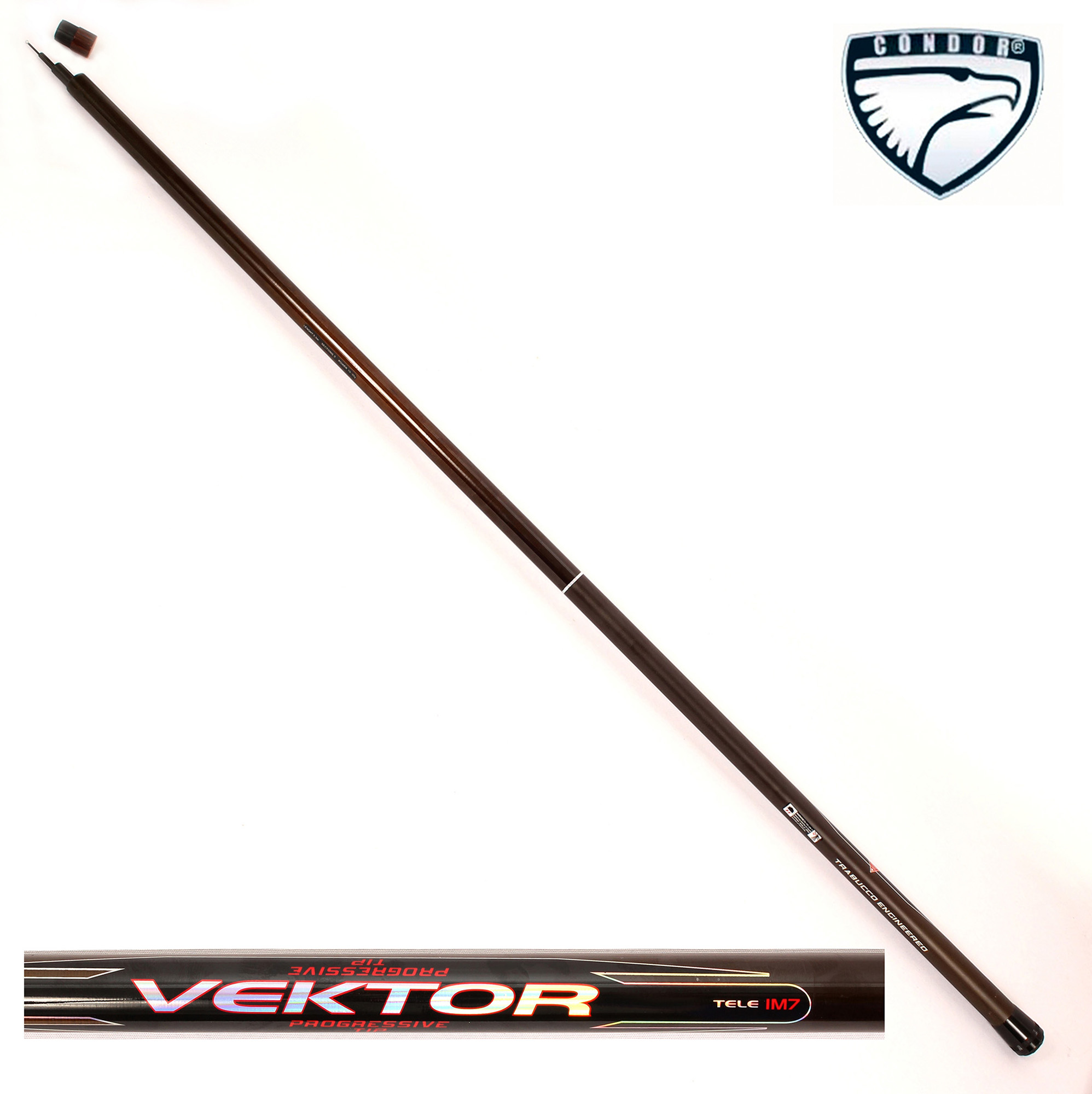 Удилище Condor Vektor без колец, длина 3 м, тест 10-30 гр, IM7