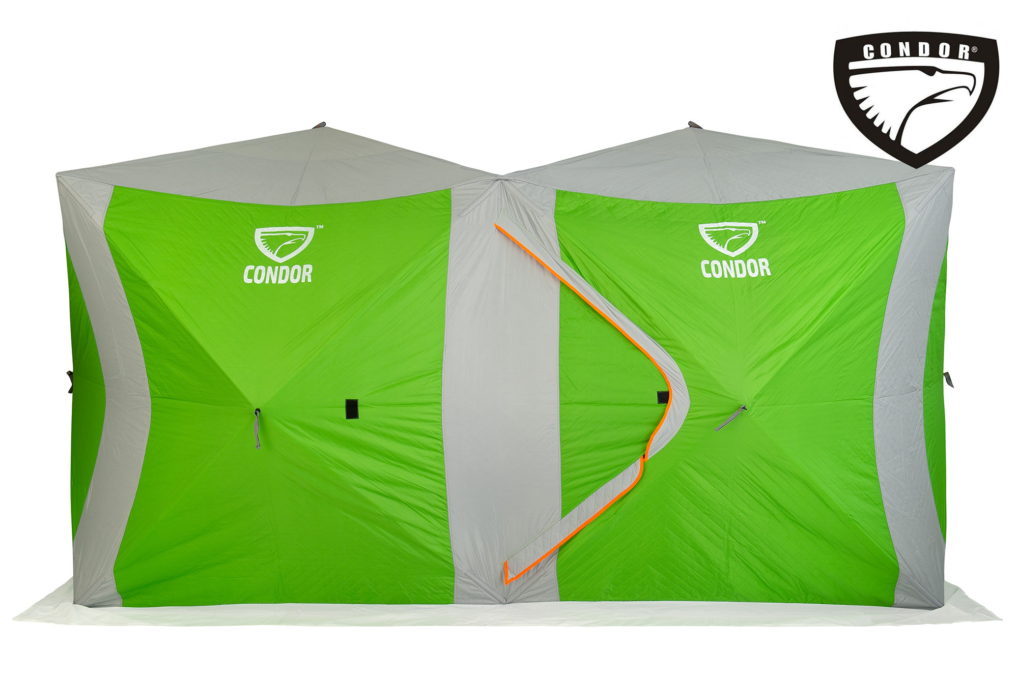 Палатка Куб "CONDOR" зимняя утепленная 2,0 х 4,0 х 2,15 зеленый/белый Палатка Куб "CONDOR" зимняя утепленная 2,0 х 4,0 х 2,15 зеленый/белый