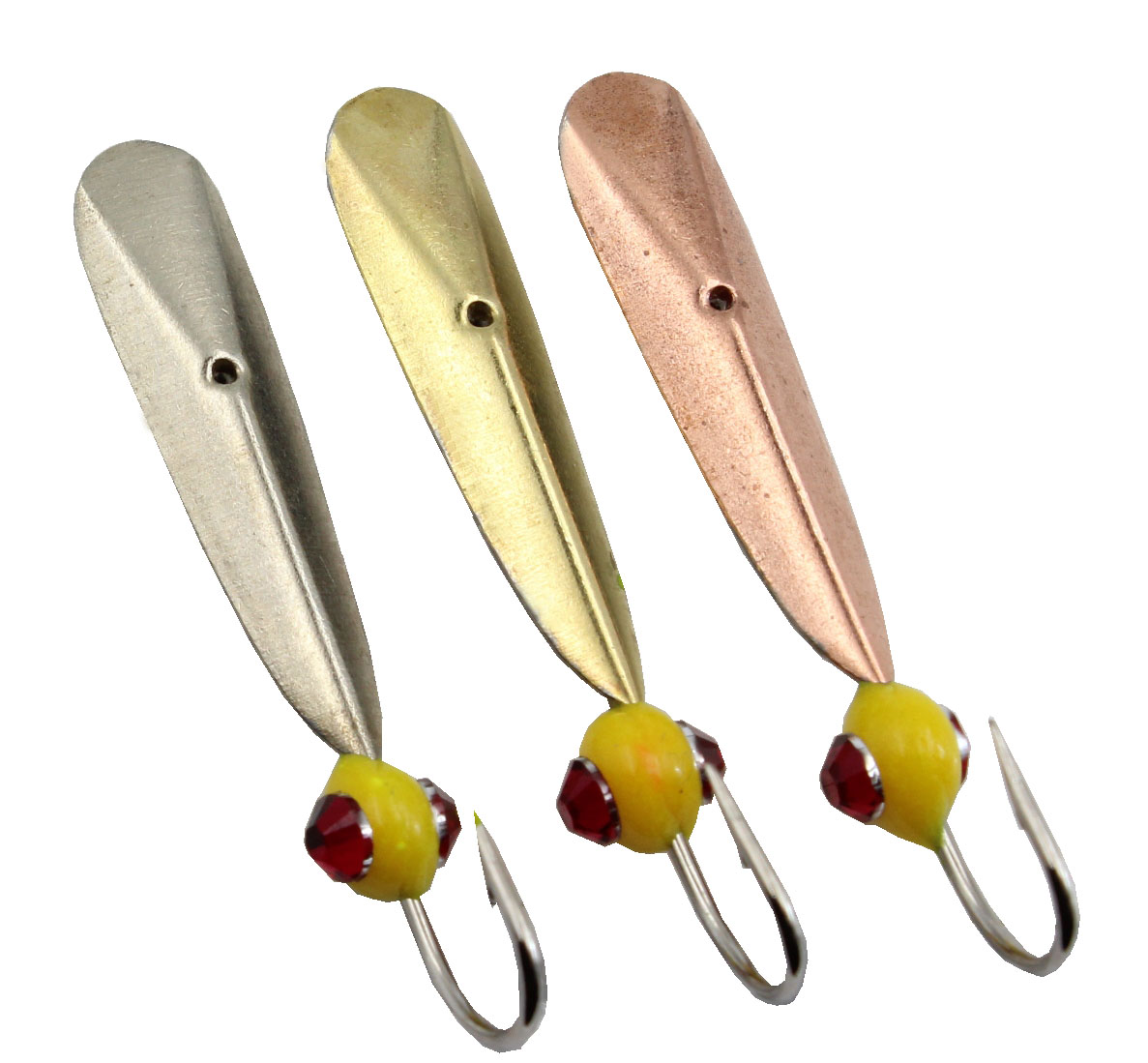 Мормышка паяная  ТИП-22НОП+2 камня на фосф. капле, крючок Mustad /16 шт/