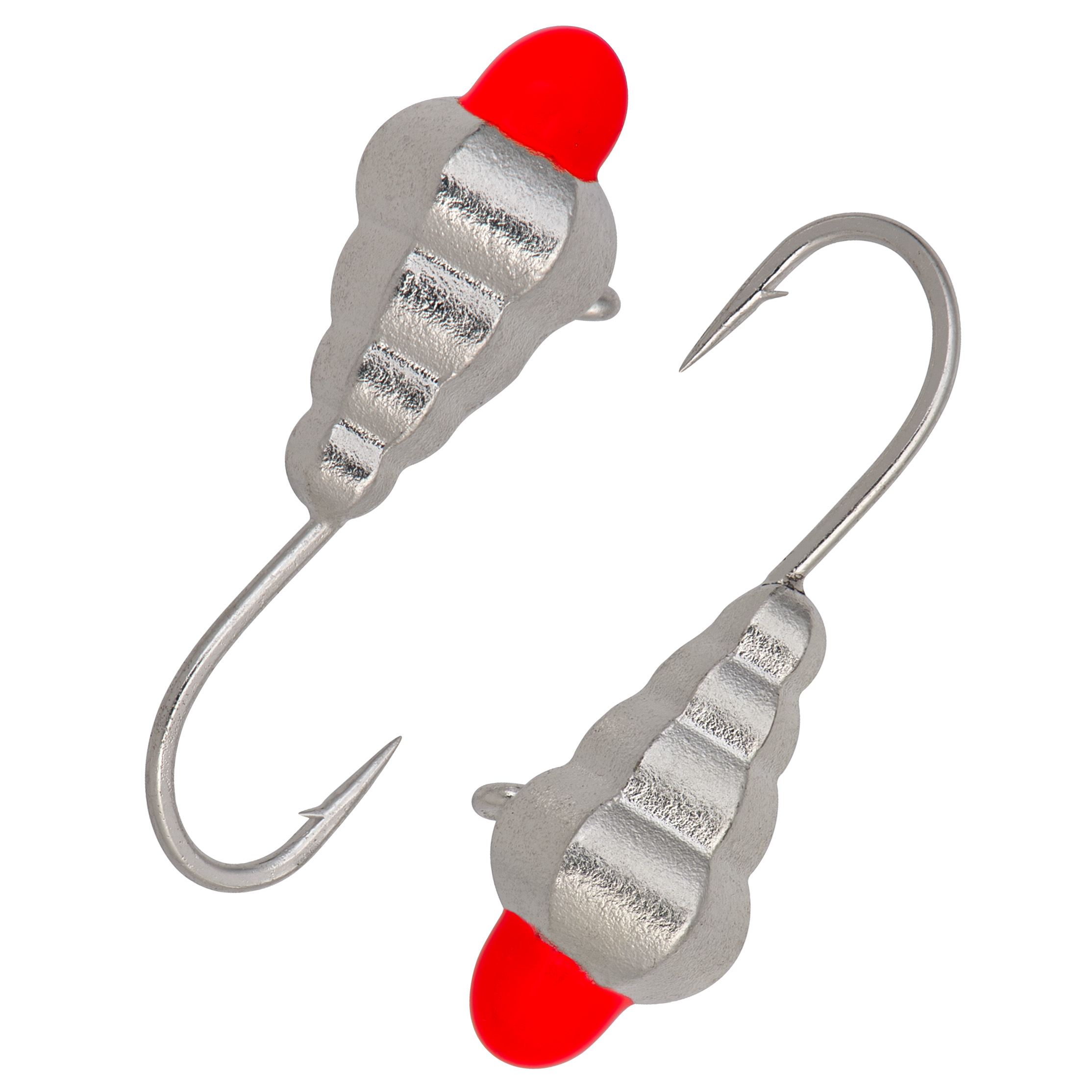 Капля-гусеница гранёная с ушком d 4,0 мм, вес 0,87 гр, серебро с оранж каплей/10 шт/