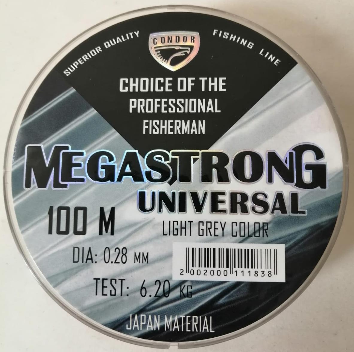 Megastrong Universal d-0,40 мм, L-100 м,  разрывная нагрузка 9,69 кг (10 шт)