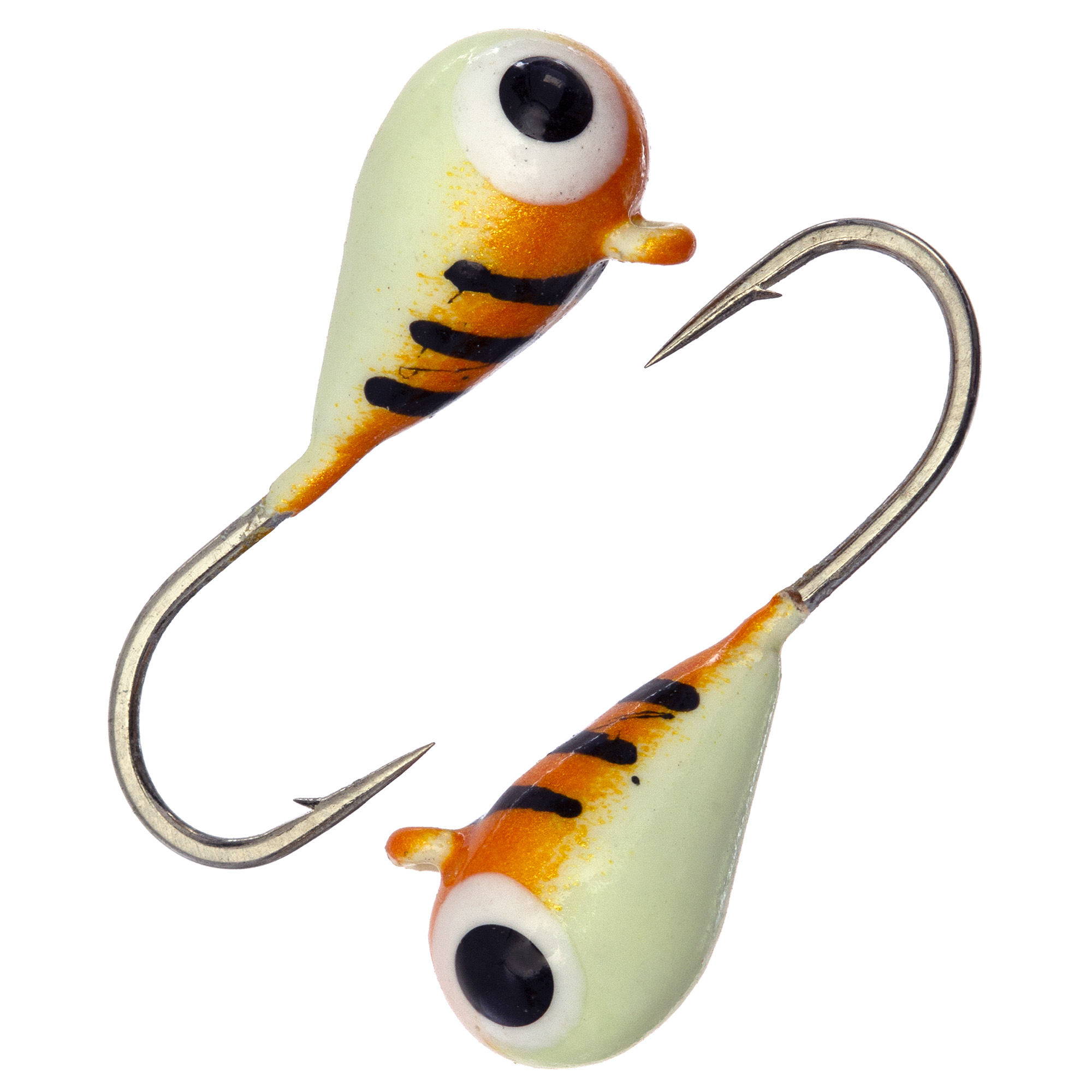 Капля с ушком d 4,0 мм, вес 1,1 гр, окраска малек, фосфор-коричневая с черными полосками /10 шт/