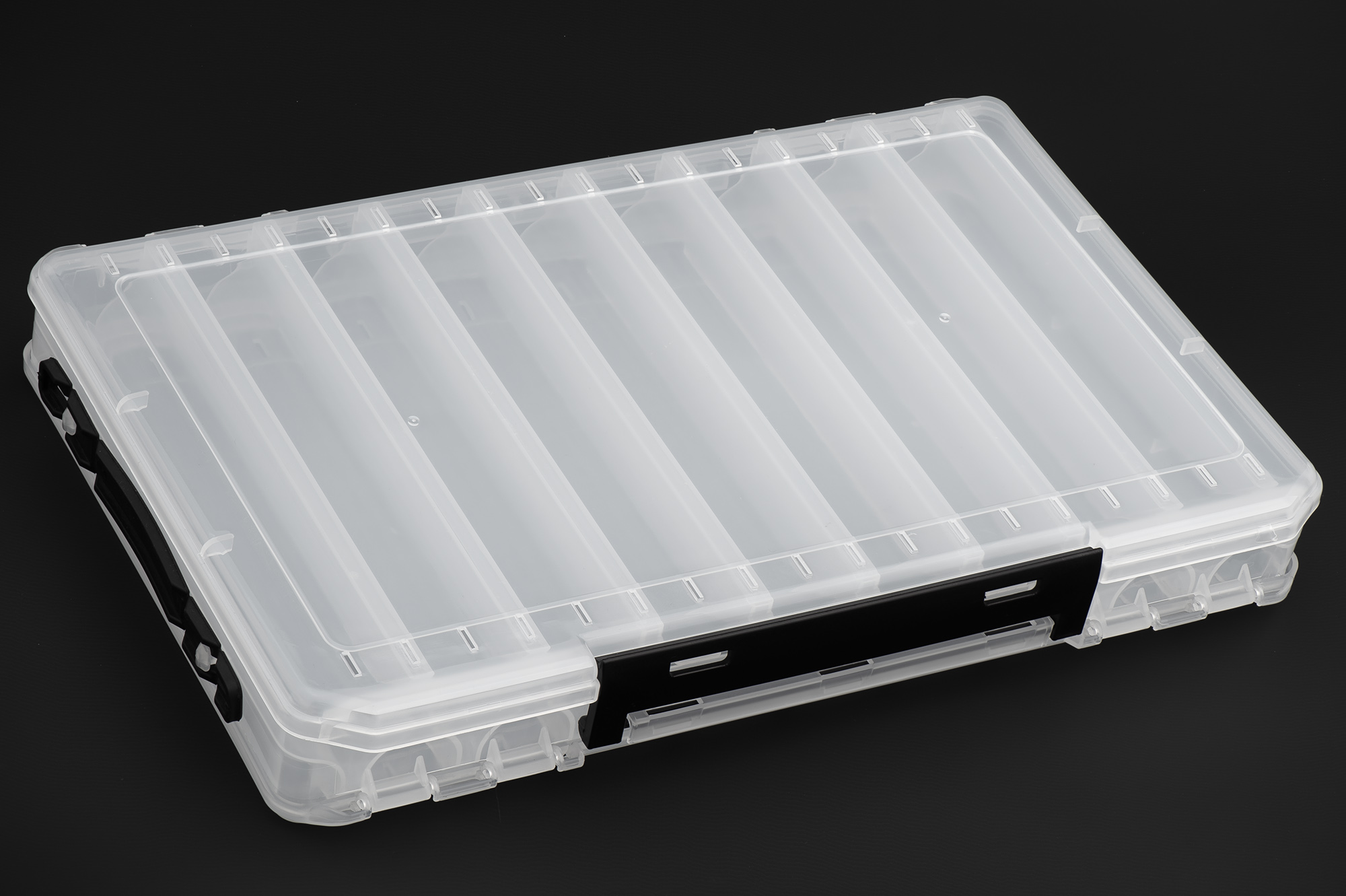 Коробка пластиковая двусторонняя для воблеров большая, 18 ячеек (340 х 210 х 50 мм) 20 ET Коробка пластиковая двусторонняя для воблеров большая, 18 ячеек (340 х 210 х 50 мм) 20 ET