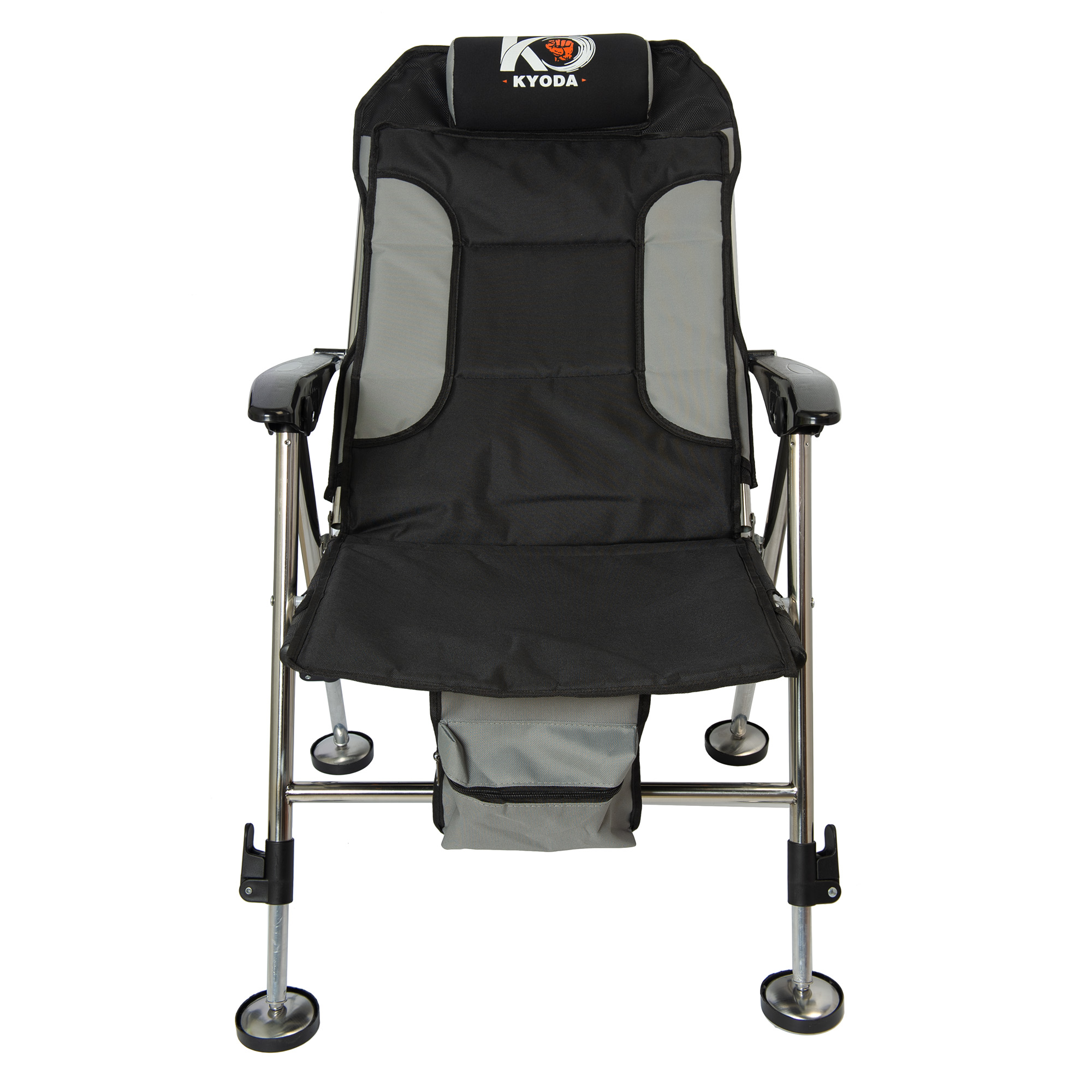 Кресло карповое"Kyoda" 70х50х42/90-100, цвет серый Кресло карповое"Kyoda" 70х50х42/90-100, цвет серый