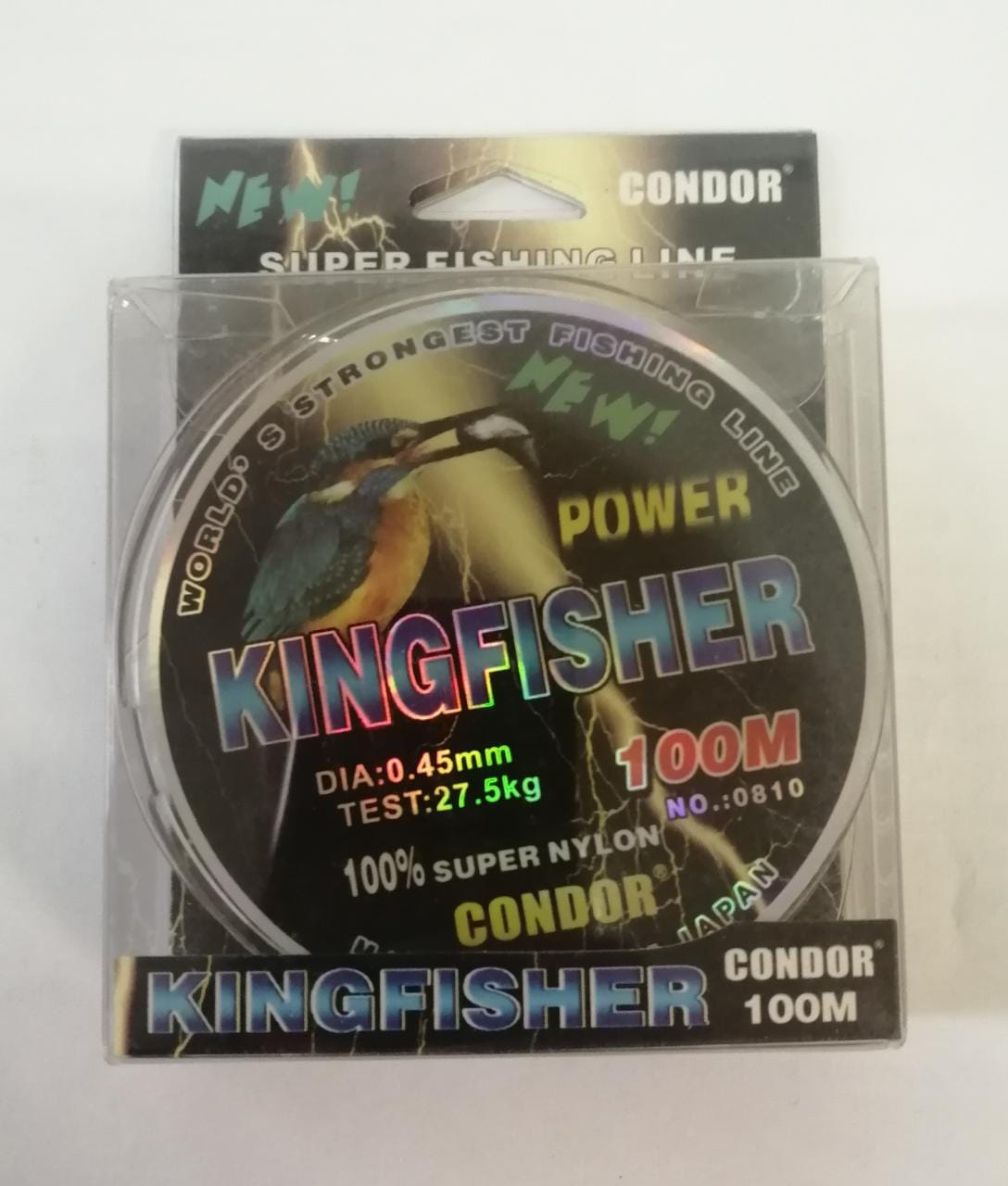 Kingfisher  Condor d-0,45 мм, L-100 м,  разрывная нагрузка 27,5 кг (10 шт)