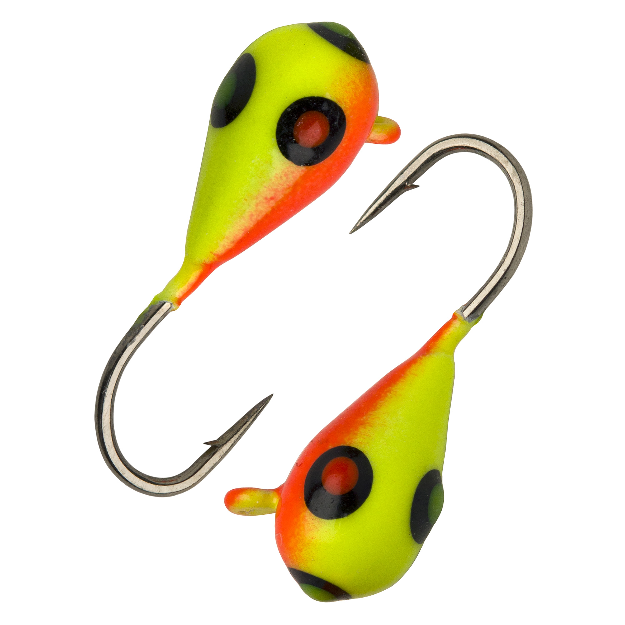 Капля с ушком d 3.0 мм, вес 0.5 гр, окраска желто-красная с четырьмя глазками /10 шт/