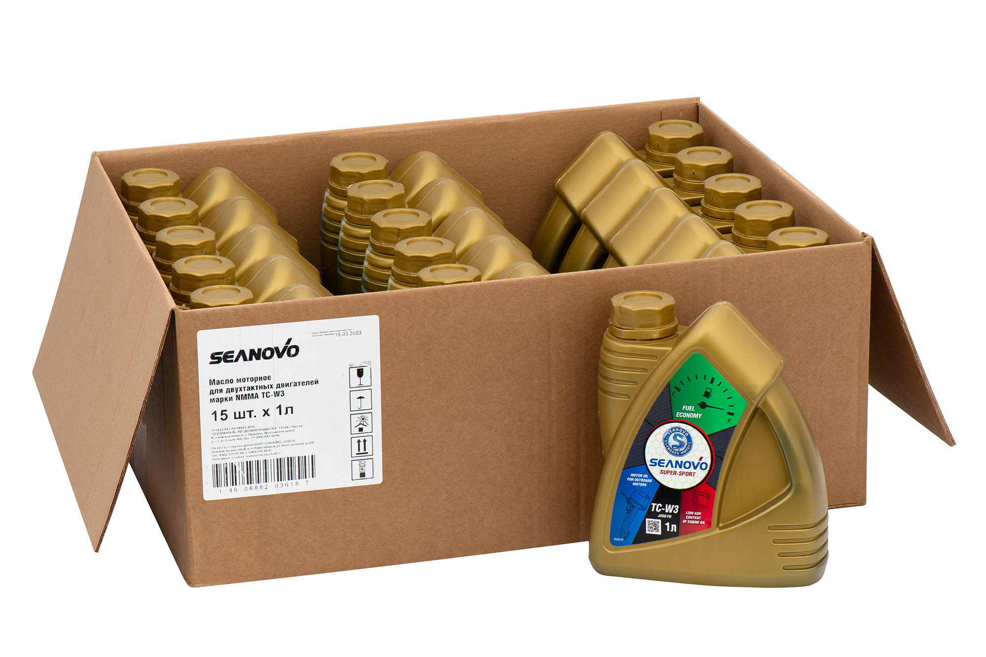 SEANOVO Масло моторное для двухтактных двигателей марки NMMA TC-W3 1 л SEANOVO Масло моторное для двухтактных двигателей марки NMMA TC-W3 1 л