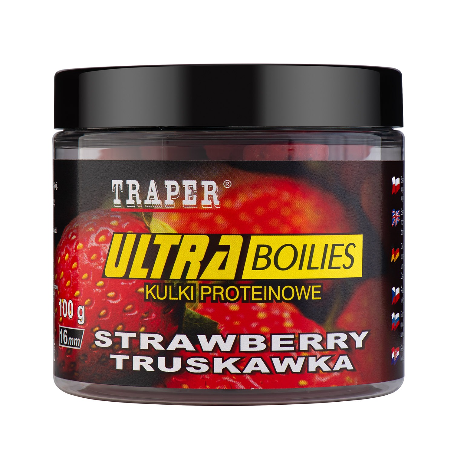 Бойлы TRAPER ULTRA 16 мм, 100 гр, Клубника