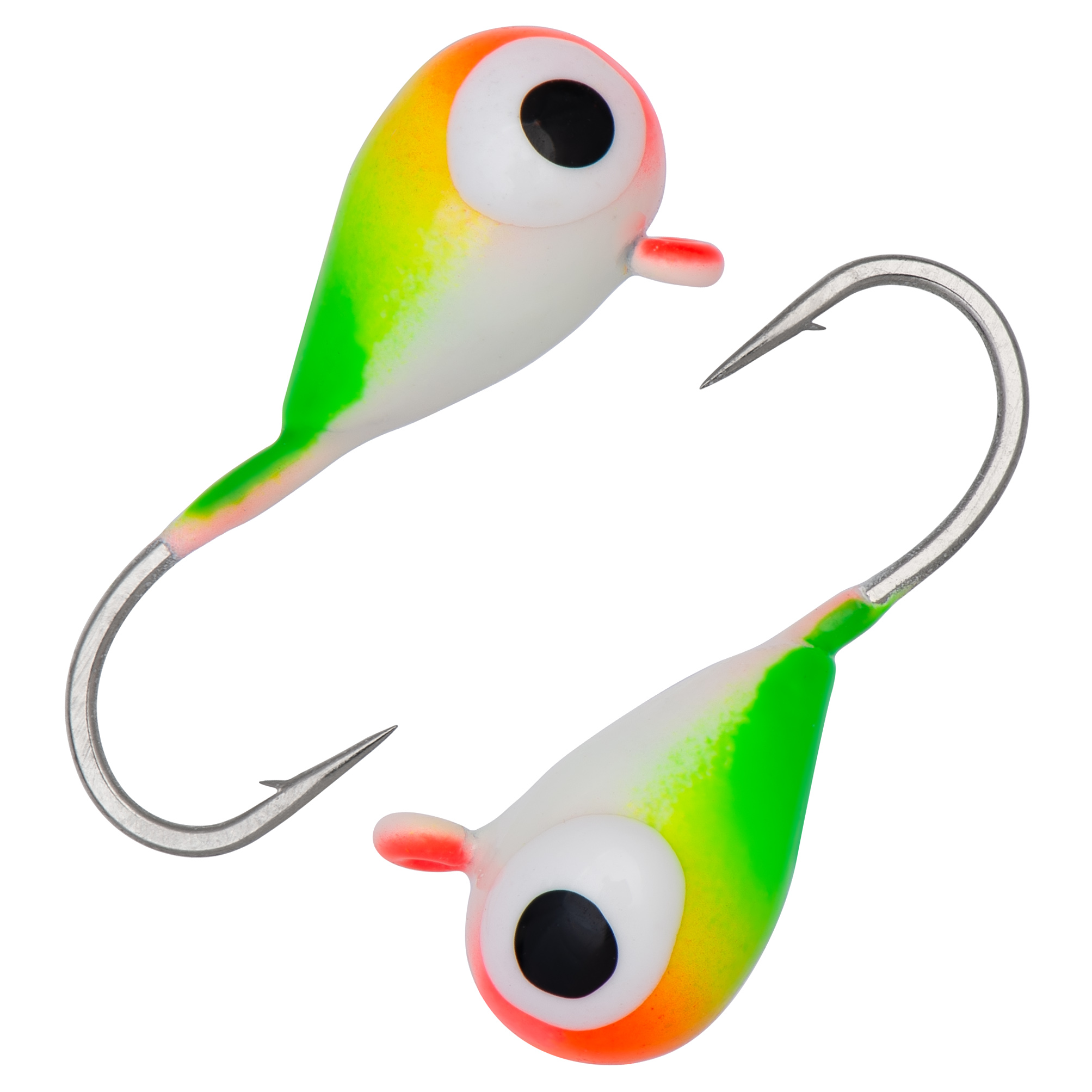 Капля с ушком d 4,0 мм, вес 1,04 гр, цвет малек красно-желто-зелено-белый /10 шт/