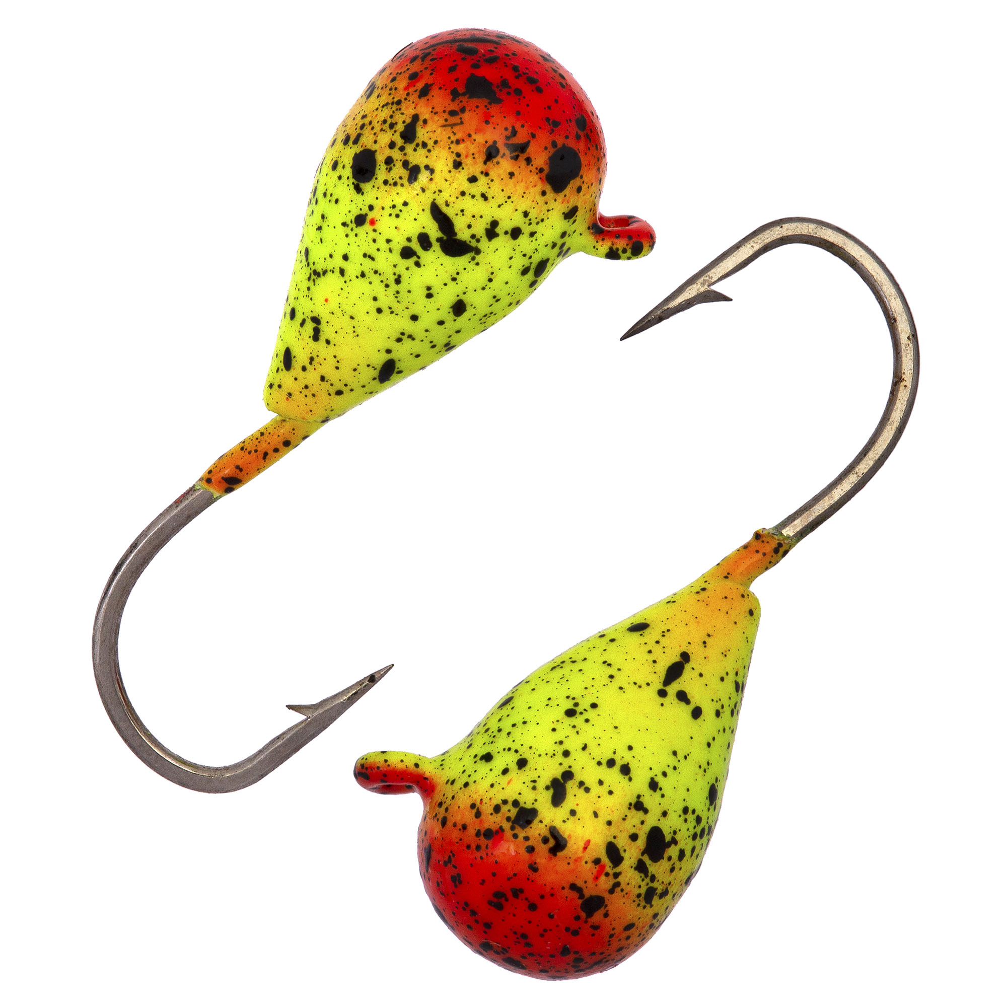 Капля с ушком d 5,0 мм, вес 1,8 гр, окраска св. зеленая с точками и красной каплей /10 шт/