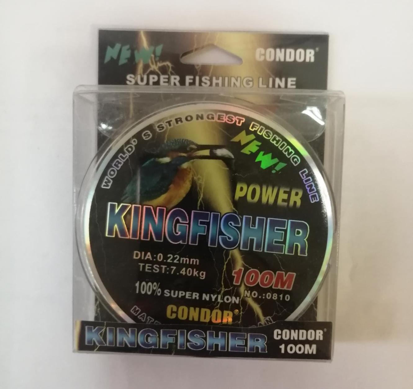 Kingfisher  Condor d-0,22 мм, L-100 м,  разрывная нагрузка 7,40 кг (10 шт)