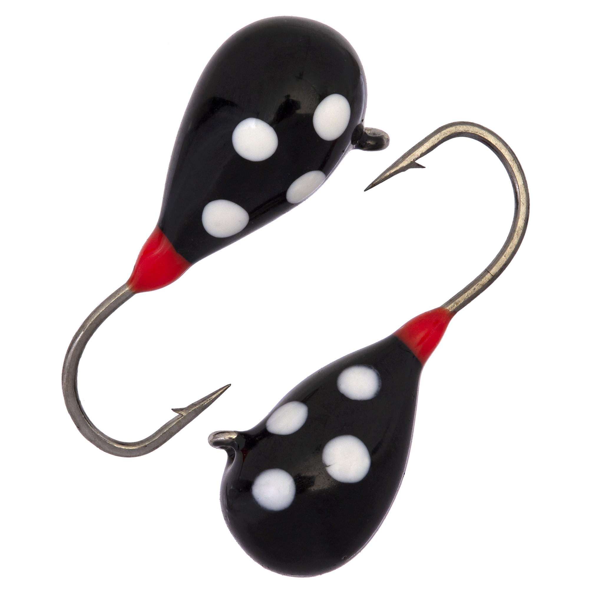 Капля с ушком d 3,0 мм, вес 0,5 гр, обмазка черная с точками /10 шт/