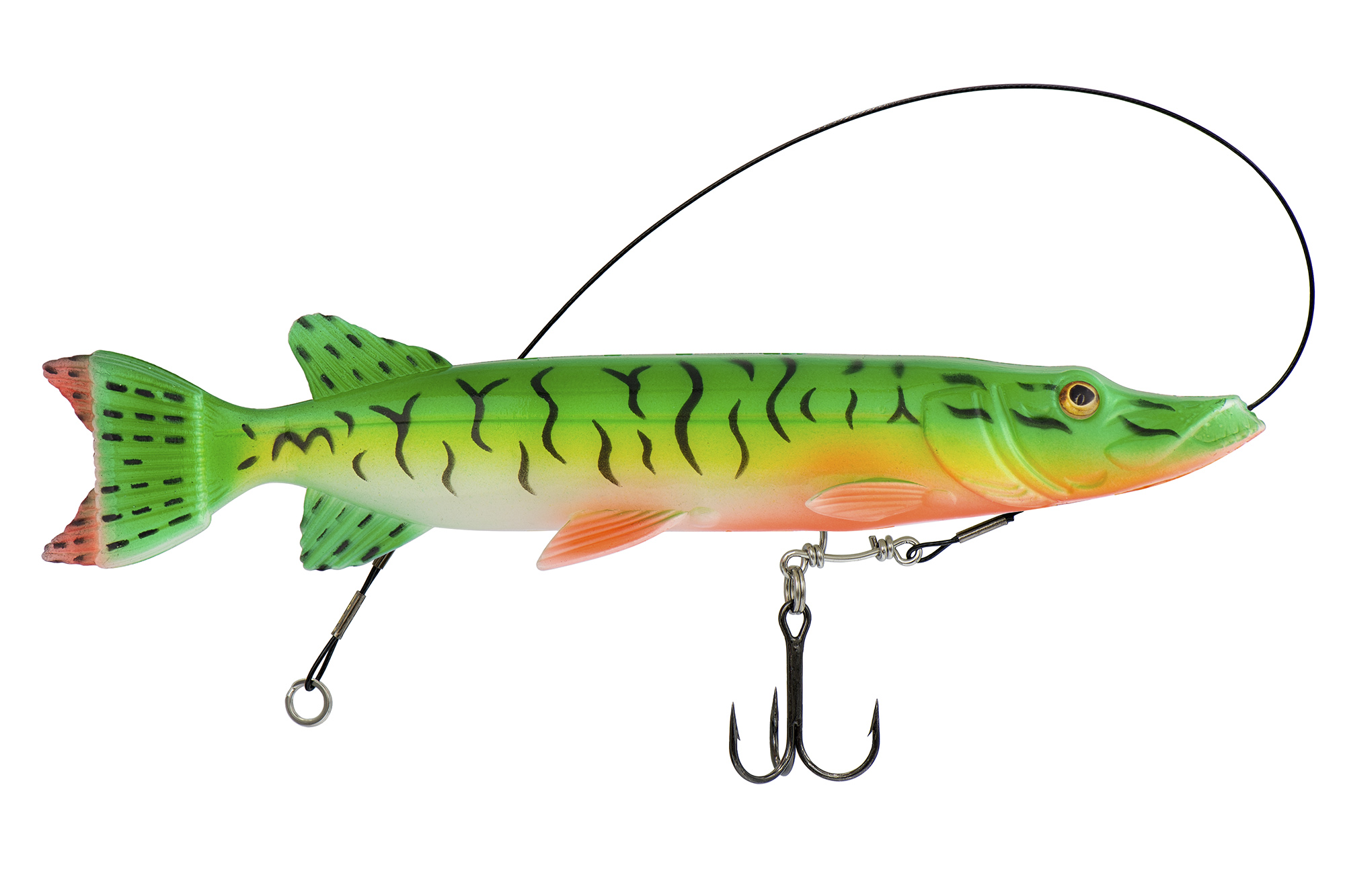 Виброхвост оснащенный KYODA LIVE PIKE, размер 190 мм, вес 60 гр, цвет 081, 1 шт