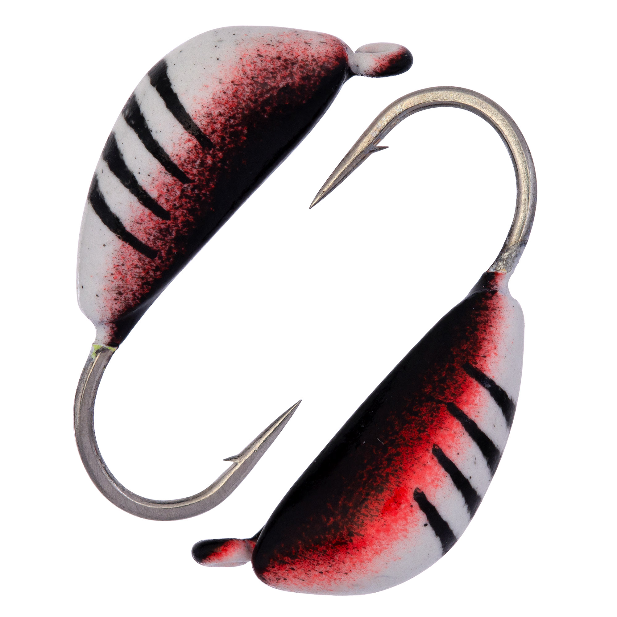 Банан d 2,0 мм, вес 0,3 гр, серебристый с полосками+черный /10 шт/