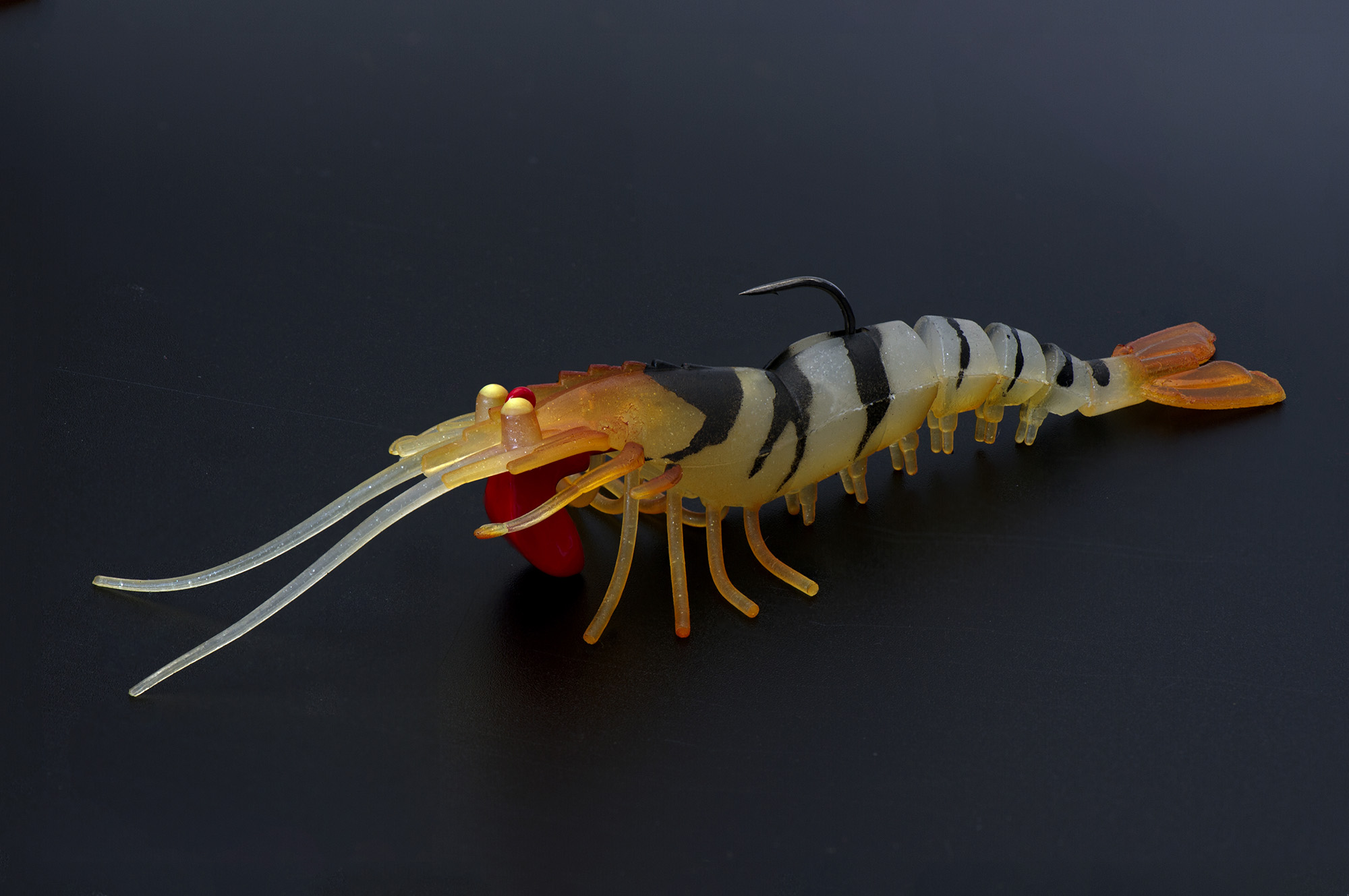 Креветка оснащенная Live Cherabin, размер 70 мм, вес 7,4 гр, цвет 035 (2 шт)