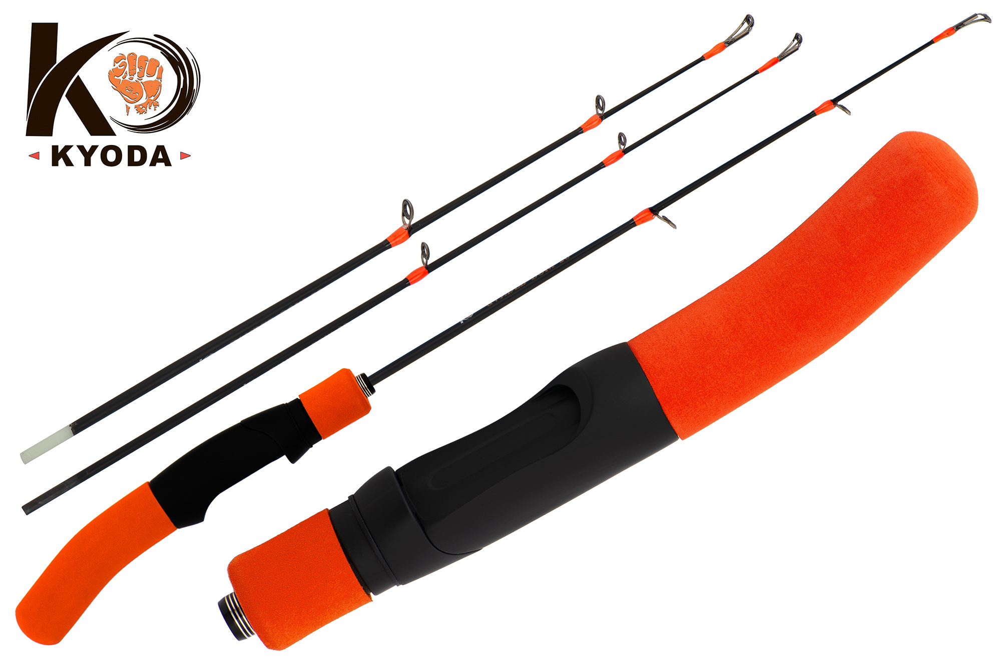 Удочка зимняя "KYODA" ZANDER BOW, 2 шестика: стекло 500 мм, карбон 600 мм
