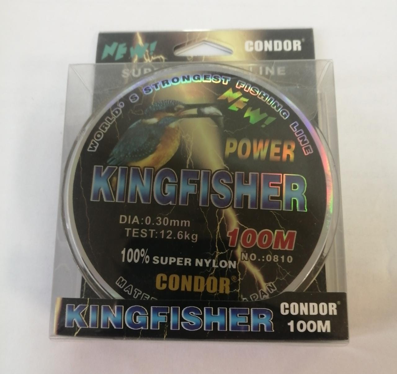 Kingfisher  Condor d-0,30 мм, L-100 м,  разрывная нагрузка 12,6 кг (10 шт)