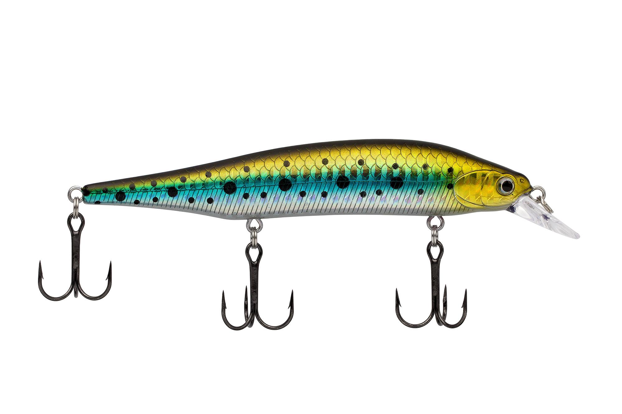 Воблер KYODA FALCON MINNOW-115SP,  длина 115 мм, вес 15.5 гр, цвет P693 заглубление 0 - 1.7м.