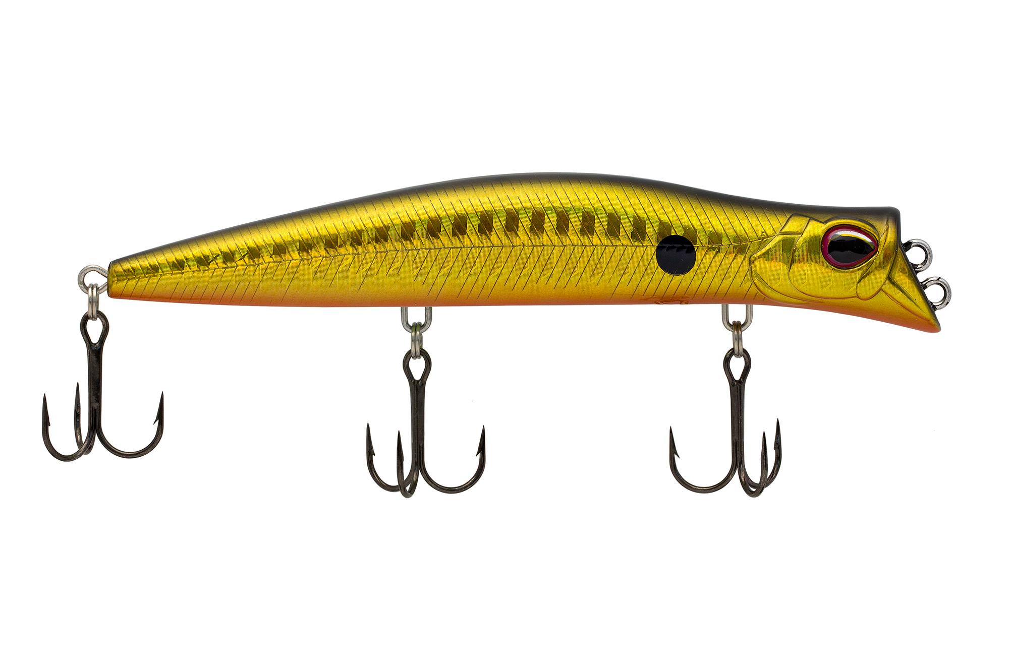 Воблер KYODA POCKY MINNOW-130F, длина 130 мм, вес 17,5  гр, цвет P1067 заглубление 0,1 - 0,2 м.