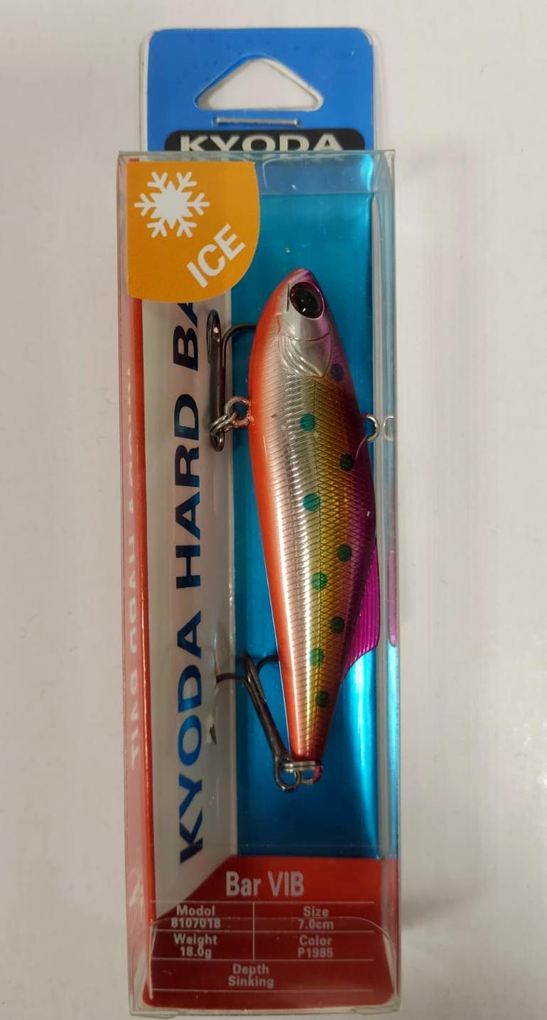 Воблер KYODA BAR VIB, размер 70 мм, вес 18 гр, тонущий, цвет P1985