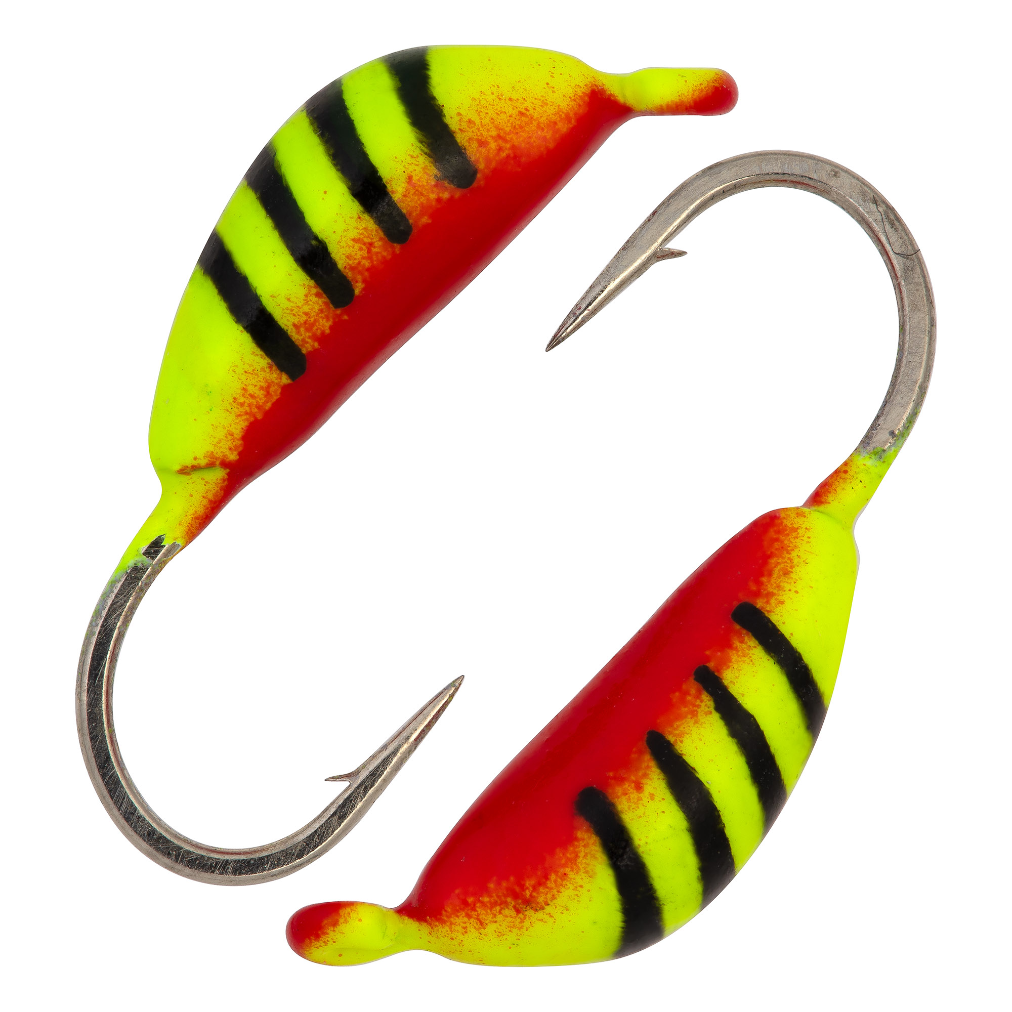 Банан d 2,0 мм, вес 0,3 гр, цвет лимонный с полосками+красный /10 шт/