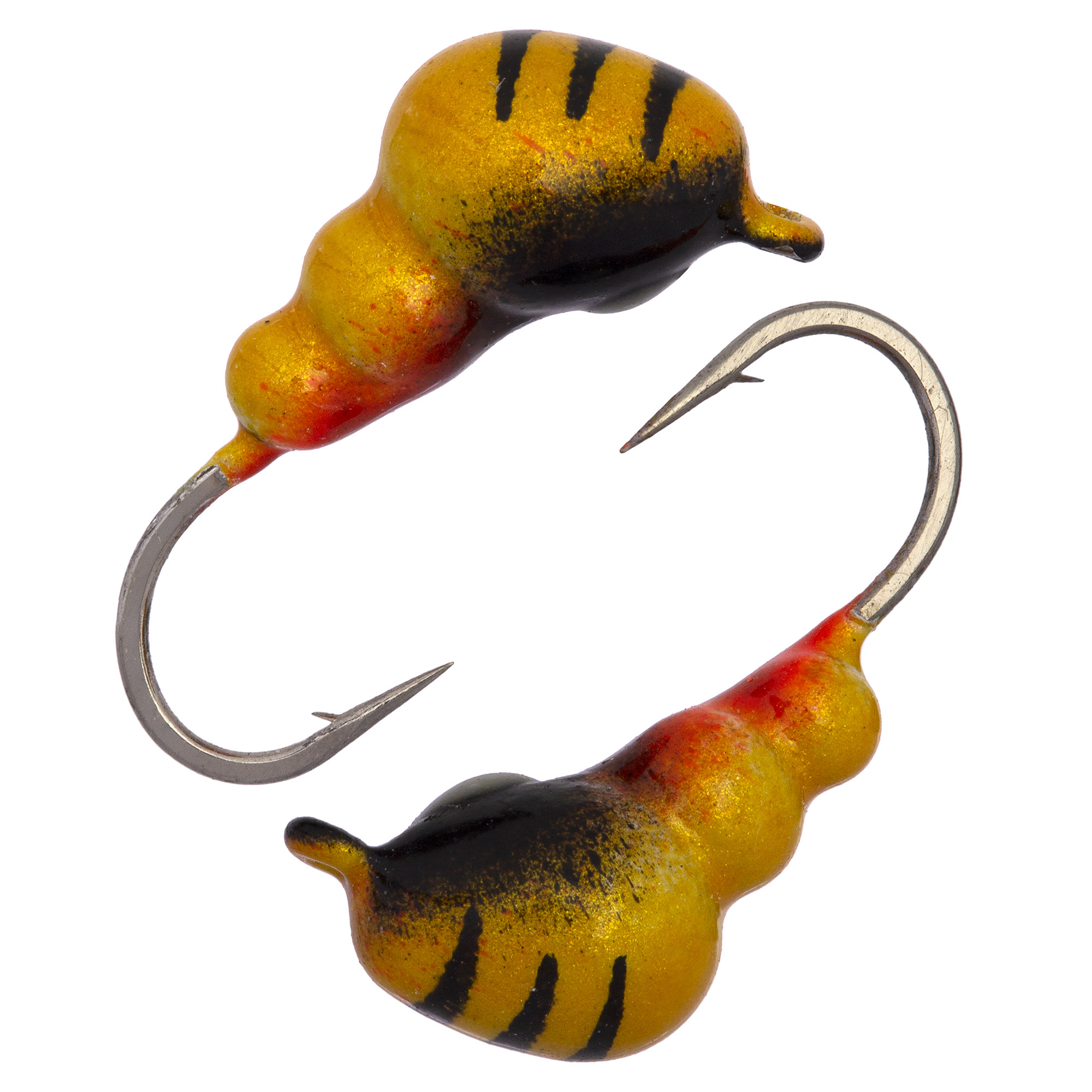 Муравей с ушком d 3,0 мм, вес 0,3 гр, золотистый красно-черный с черными полосками /10 шт/