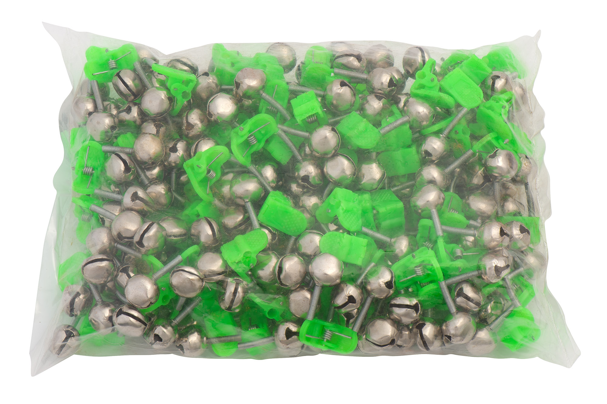 Бубенчик с пластиковым зажимом, двойной (100 шт)