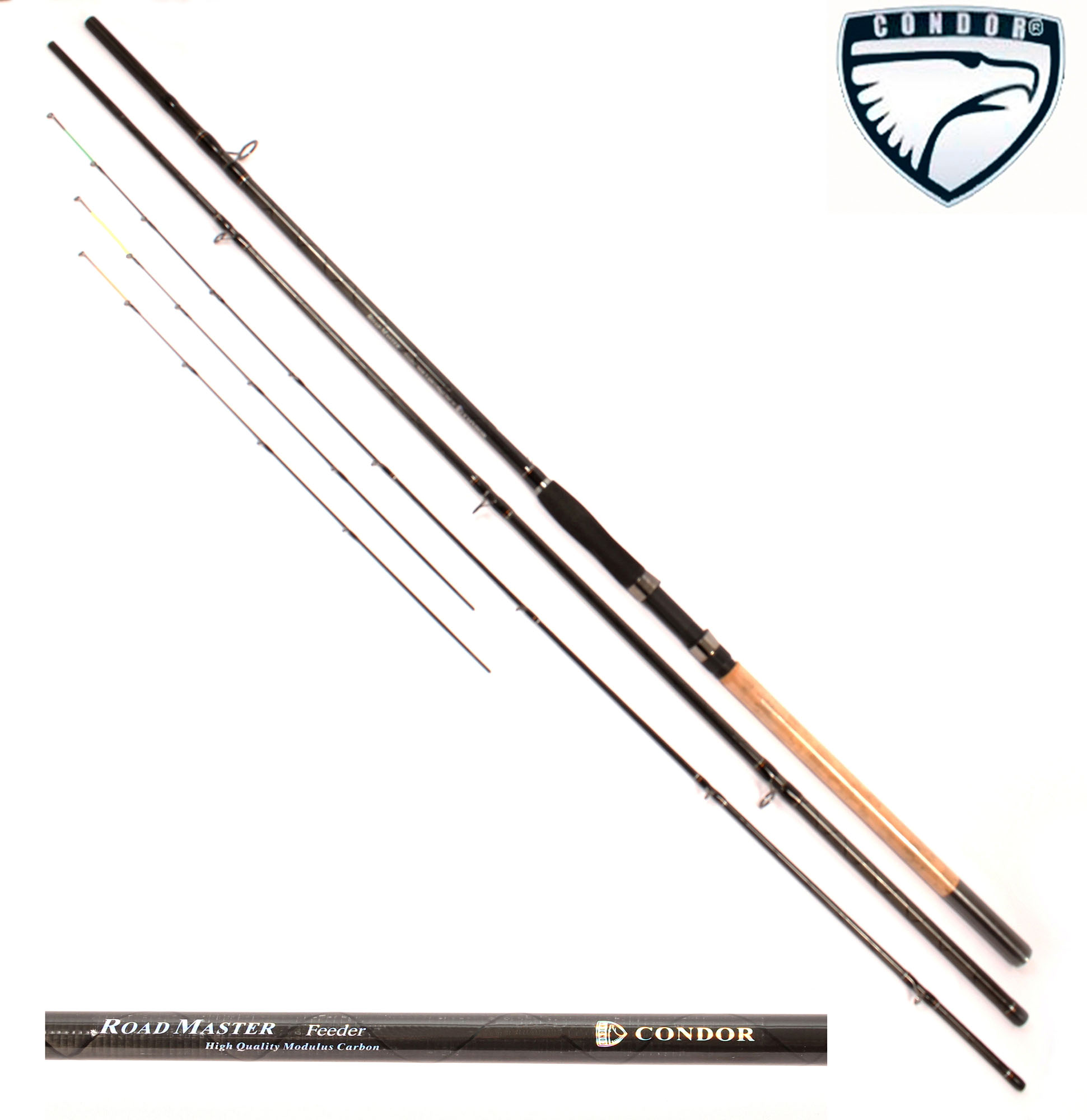 Удилище фидерное Condor Road Master Feeder, длина 3,90 м, тест до 180 гр, штекер, секции 2+3