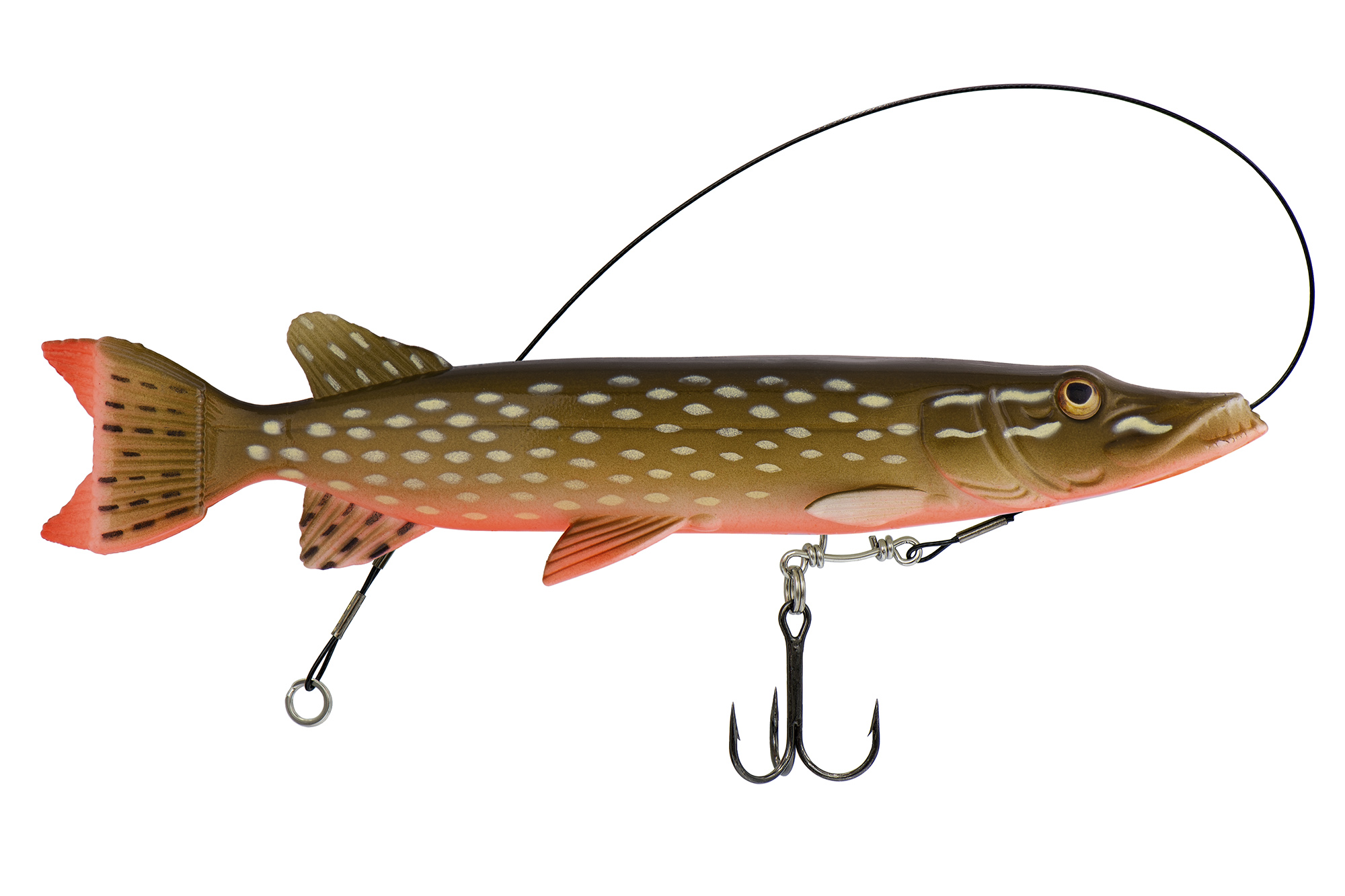 Виброхвост оснащенный KYODA LIVE PIKE, размер 190 мм, вес 60 гр, цвет 082, 1 шт