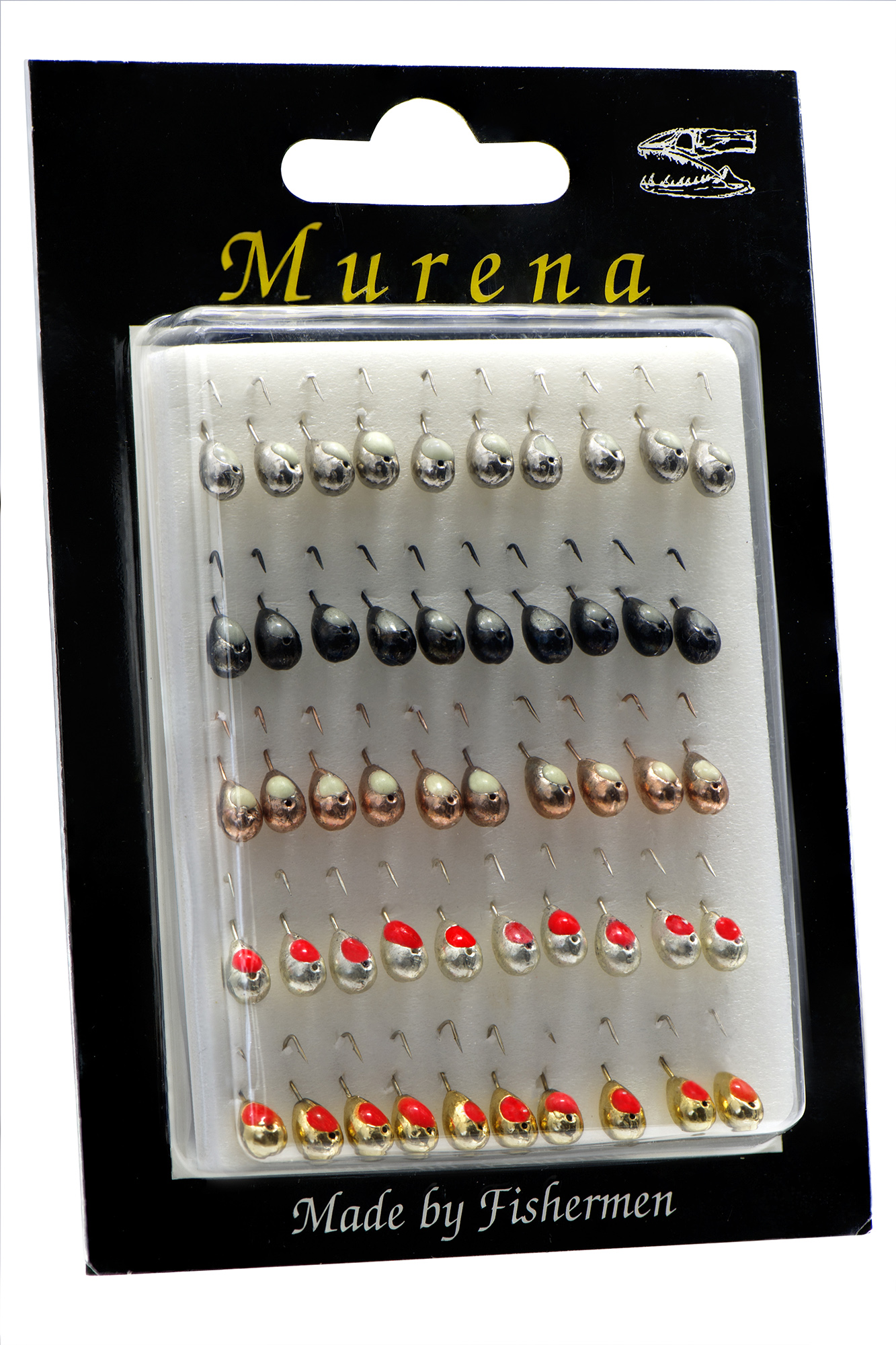 Мормышка особая  капля с отв. диам. 6/1 с ГЛАЗком набор (уп.50шт)