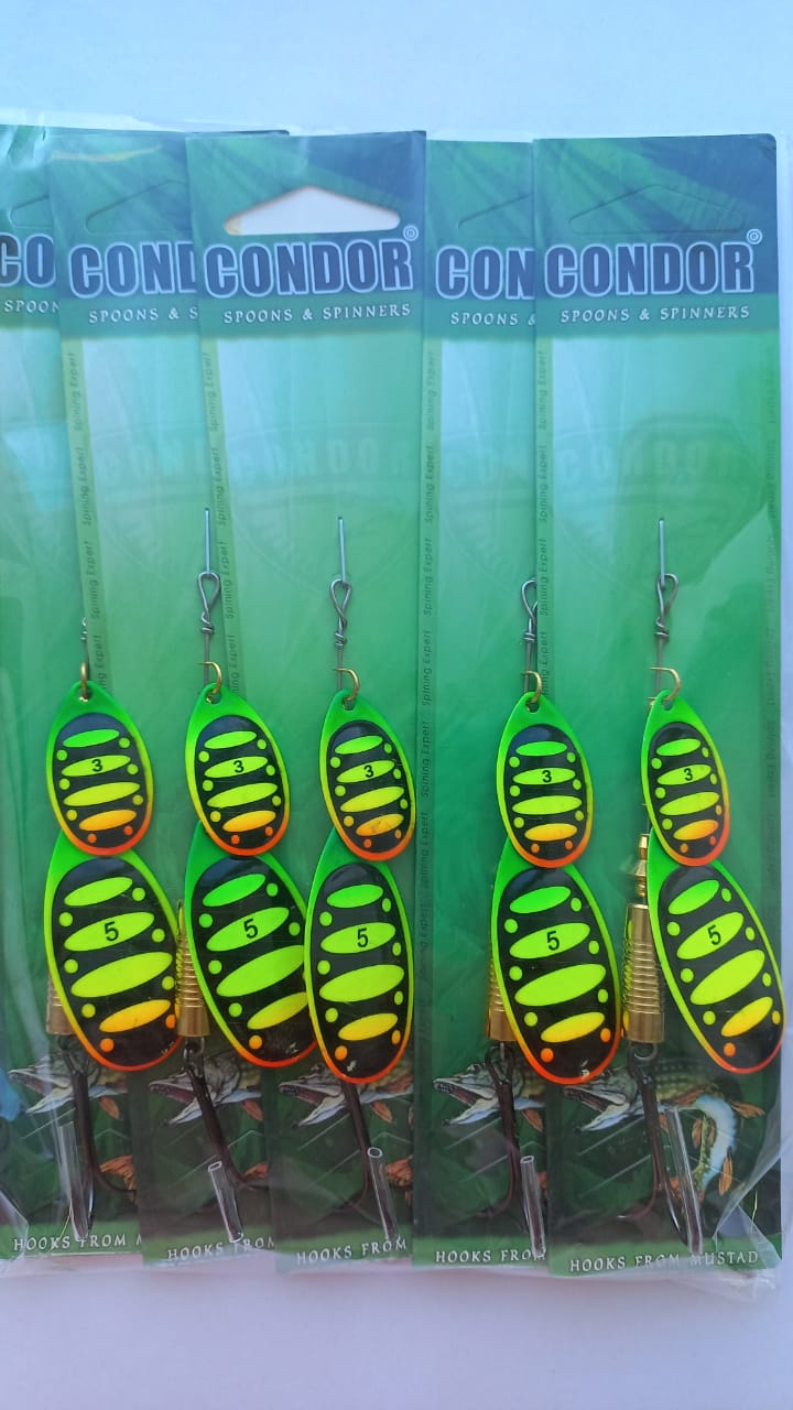 Блесна вращающаяся Condor Gourmet Tandem размер 5, вес 12,0 гр, цвет B13 (5шт)