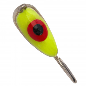 Банан с ушком d 3,0 мм, вес 0,68гр, серебро желтый красный окуневый глаз /10 шт/