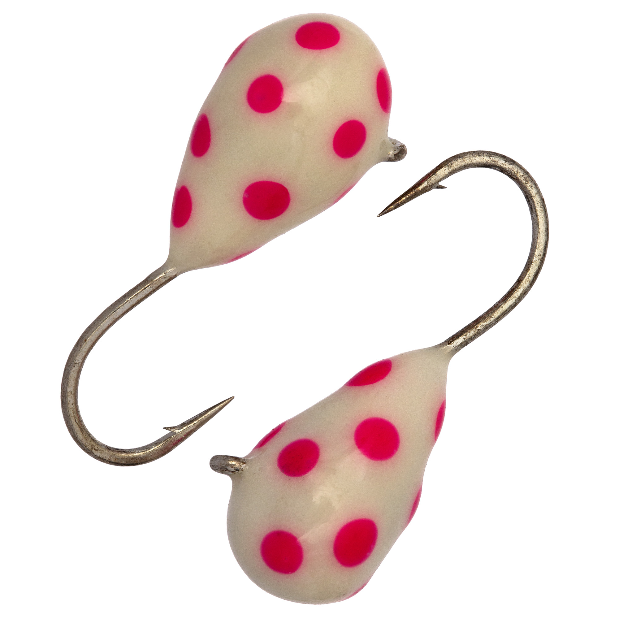 Капля с ушком d 3.0 мм, вес 0,5 гр, обмазка фосфор с красными точками /10 шт/