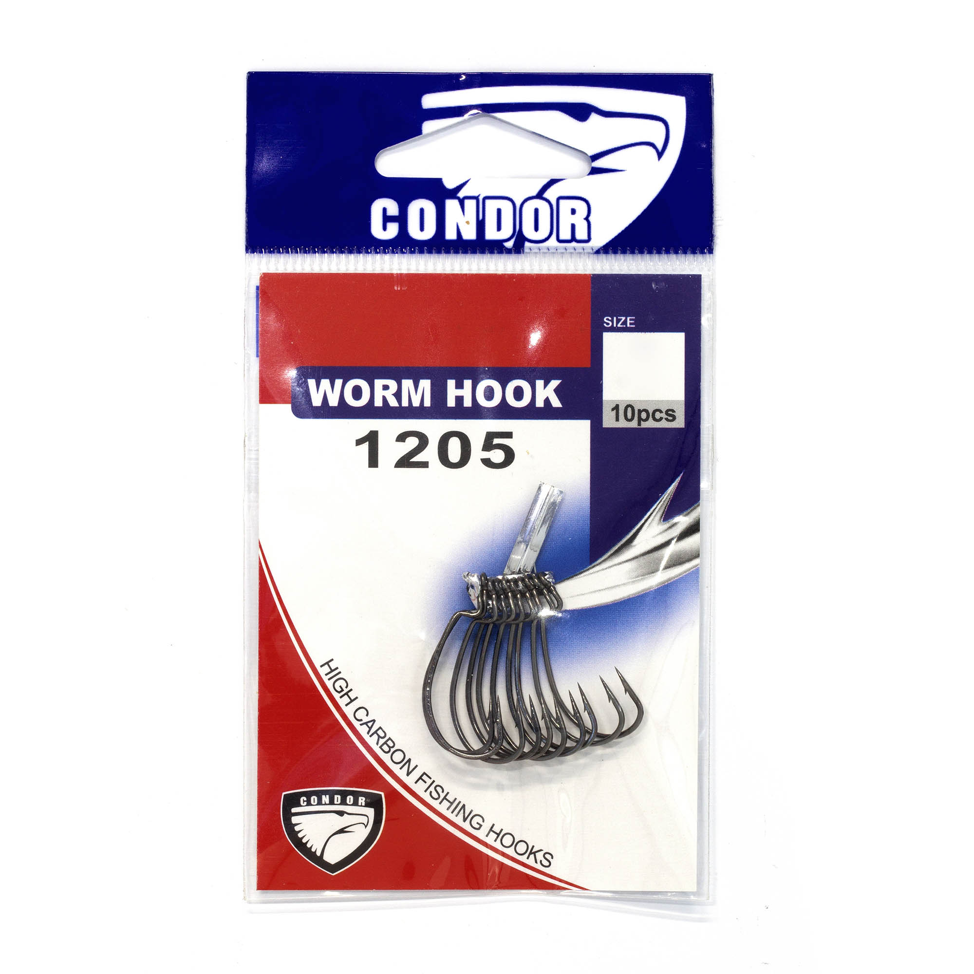 Крючок офсетный Condor WORM HOOK №8 BN (50 шт/упак) Китай Крючок офсетный Condor WORM HOOK №8 BN (50 шт/упак) Китай