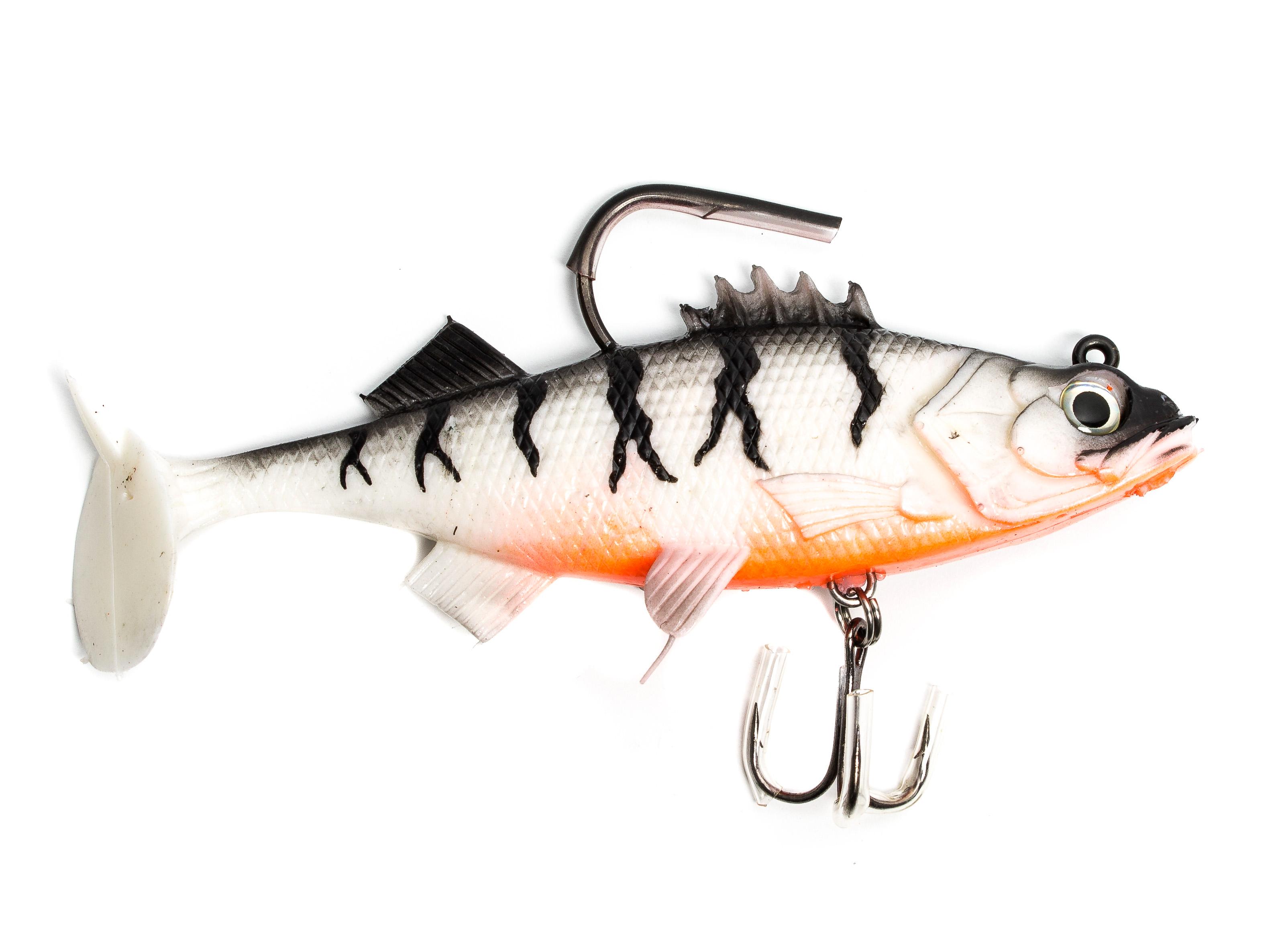 Виброхвост оснащённый CONDOR Crazy Bait NWPE5.5 размер 140 мм, вес 50 гр, цвет 902 (1 шт)