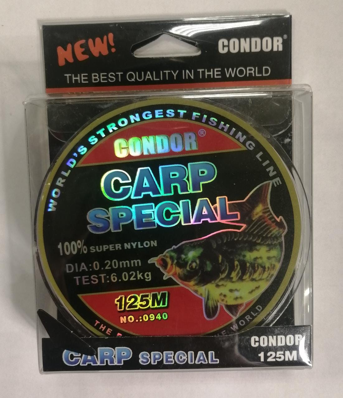 Carp Special  Condor d-0,20 мм, L-125 м , разрывная нагрузка 6,02 кг (10 шт)