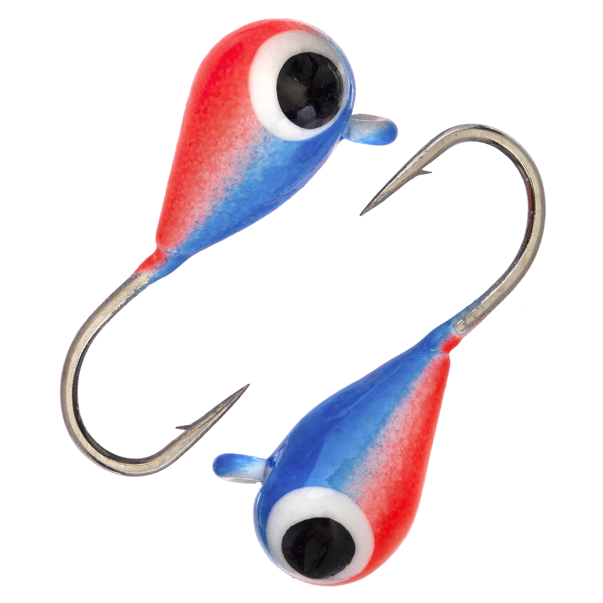 Капля с ушком d 3,0 мм, вес 0,5 гр, окраска малек, голубая-красная /10 шт/