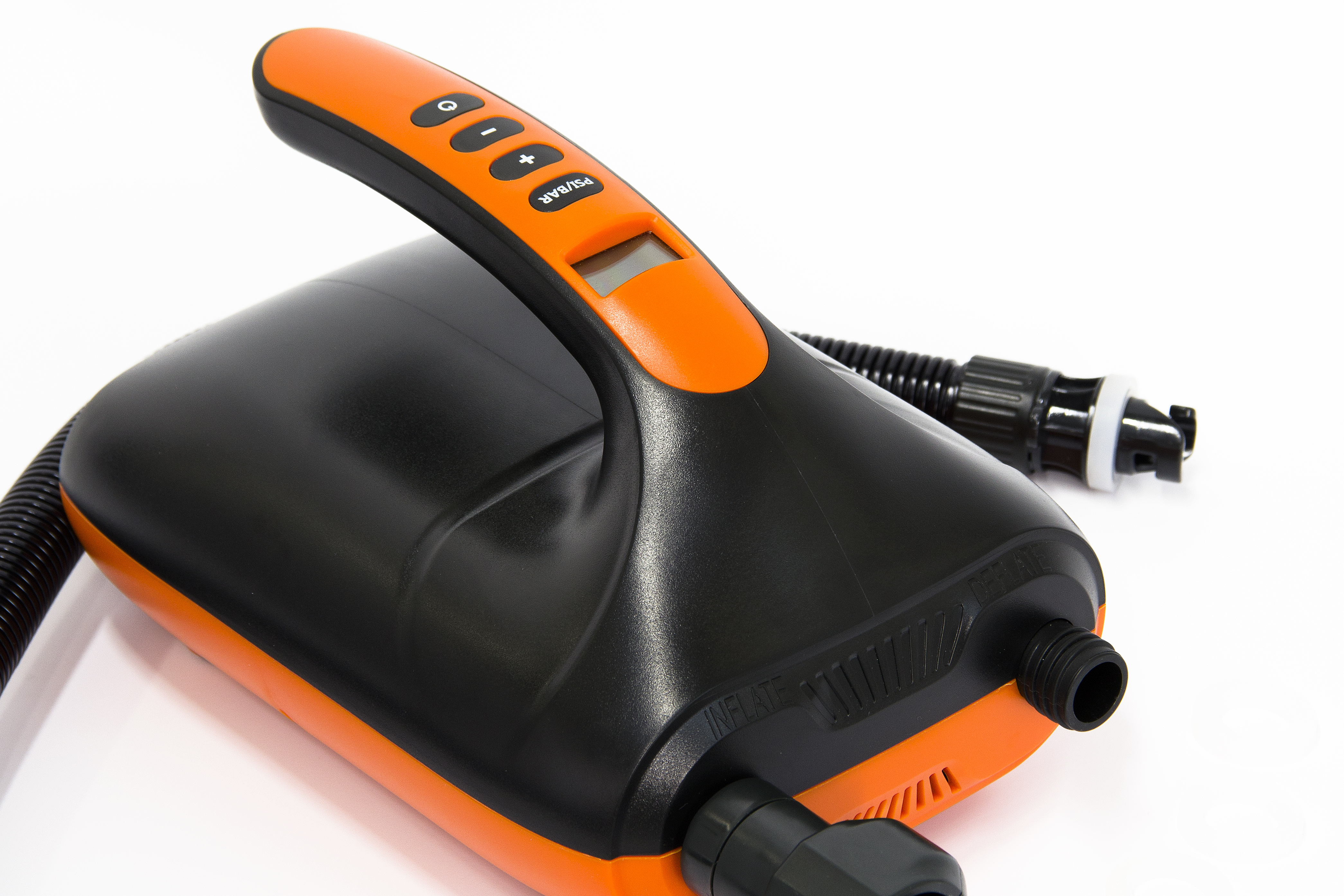 Насос электрический двухступенчатый HT-782 для лодок ПВХ (0,34-1,38 атм)