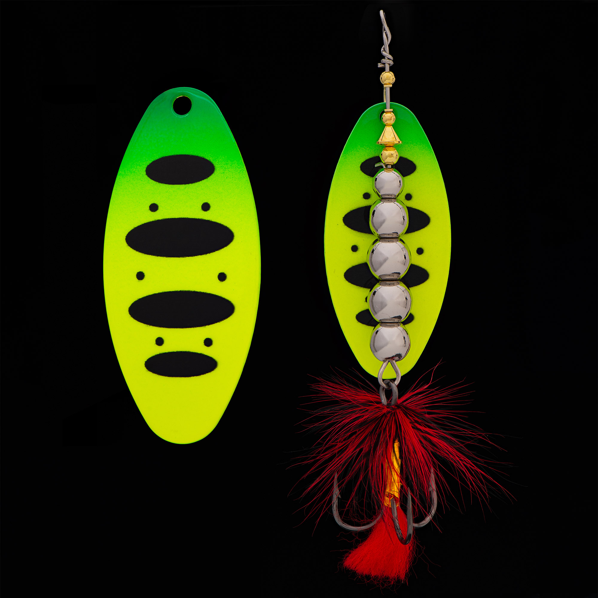 Блесна KYODA  в индивидуальной упаковке, вращающаяся, размер 4, вес 25,0 гр, цвет 006