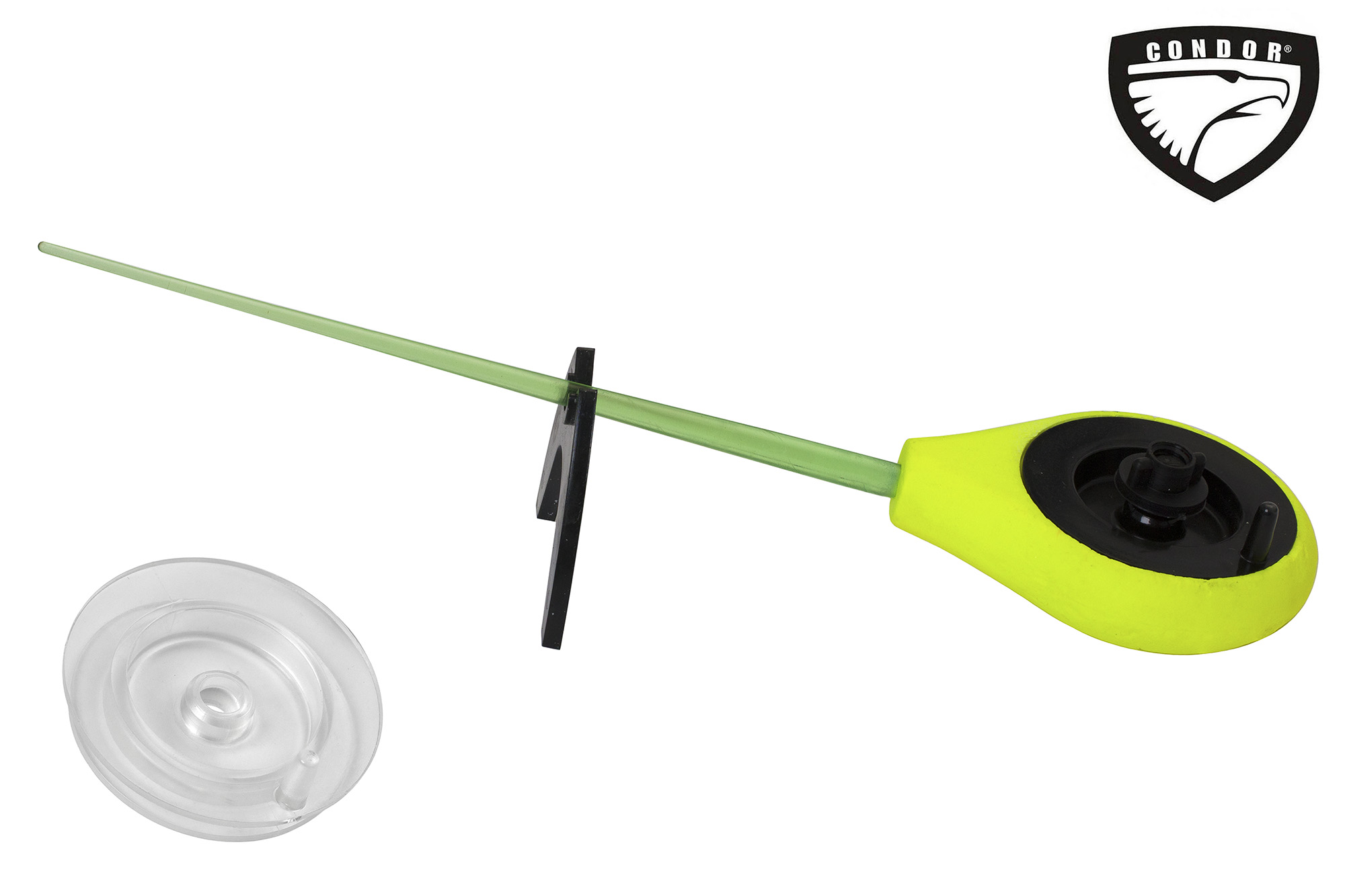 Удочка зимняя "CONDOR", балалайка, пенопластовая, запасная шпуля (10 шт)