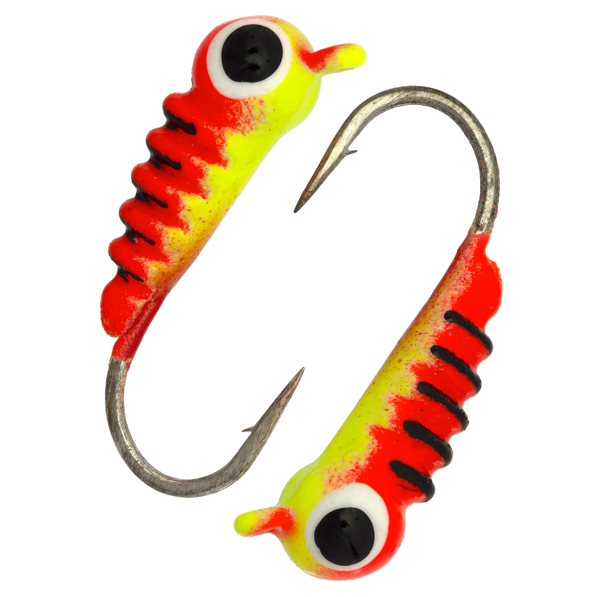 Куколка размер XL, вес 1,0 гр, окраска красная с полосками +лимонная /10 шт/